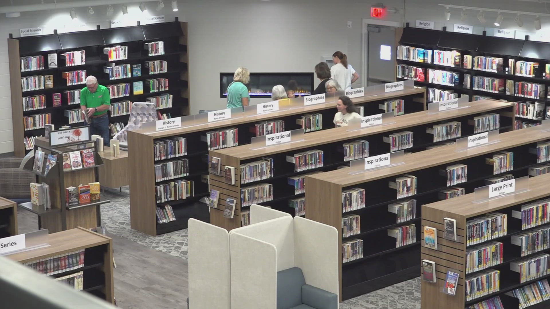 Searcy celebrated the opening of the new Janet and Larry Crain Memorial Library, which has transformed a former gym into a community hub.