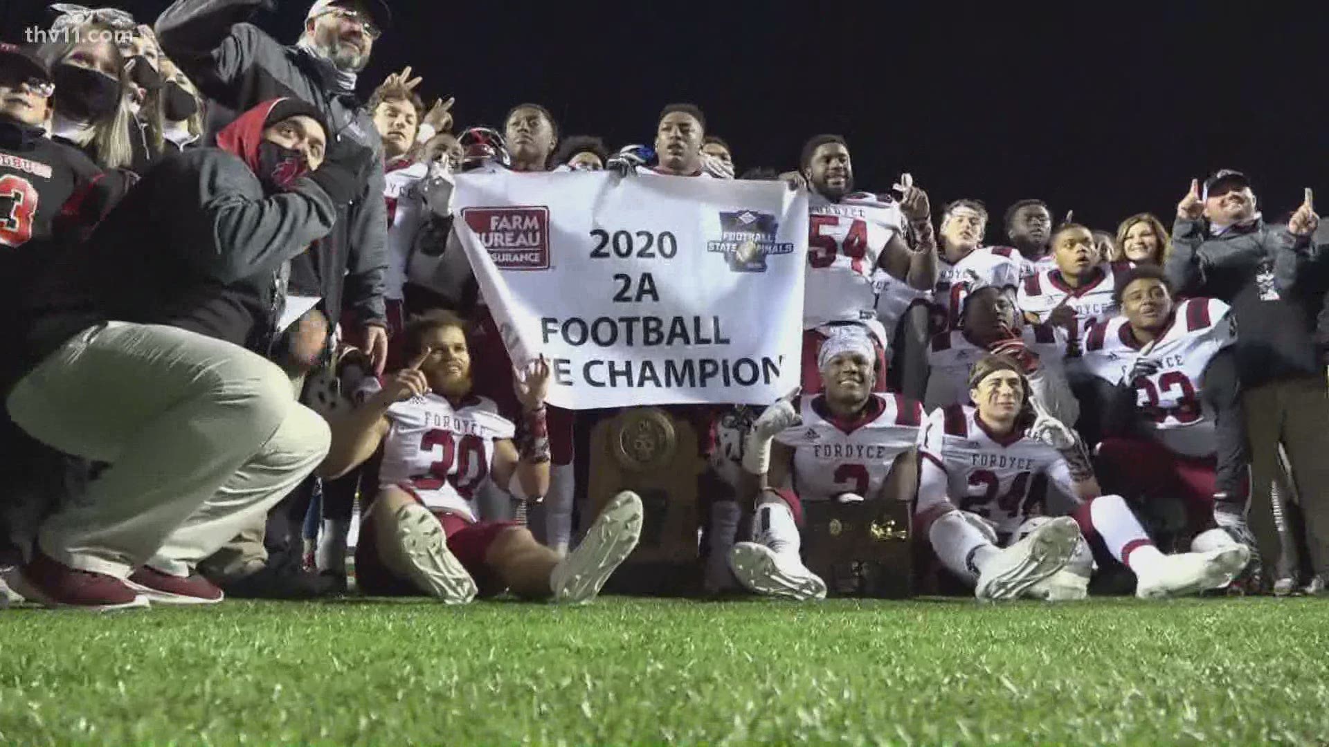 The Fordyce Redbugs are back-to-back football champions, defeating Des Arc for the 2A state title.