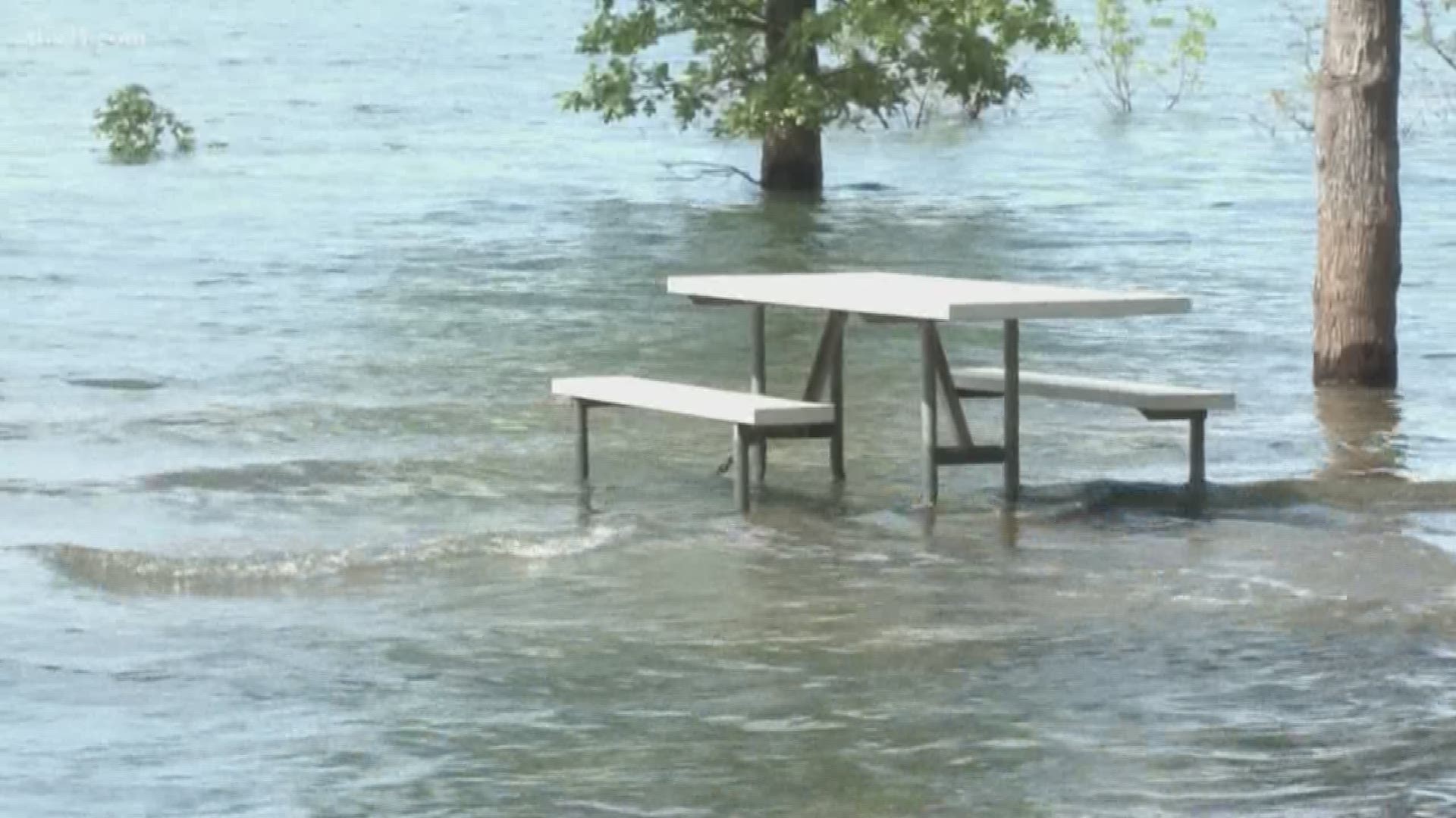 "We have about 1,130 campsites lake-wide and right now we have 180 campsites affected by the high water," a Greers Ferry Lake Park Ranger said.