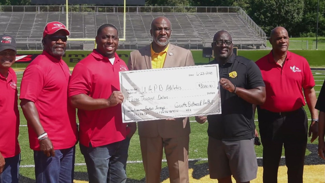 University of Arkansas at Pine Bluff receives donation to upgrade football jerseys