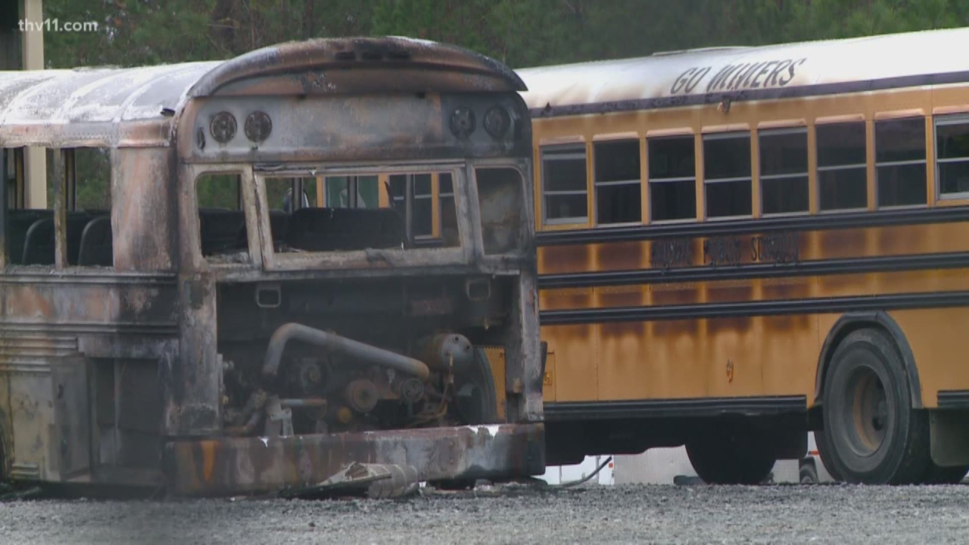 Some Saline County kids won't ride their normal bus to school tomorrow, and an early morning fire is to blame.