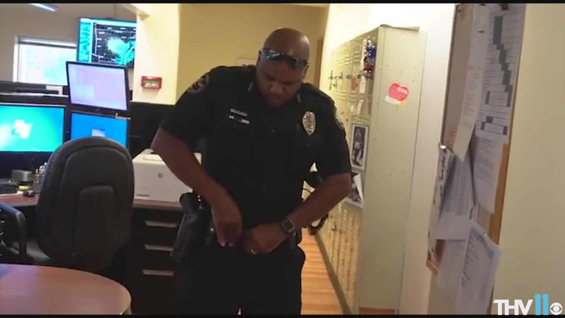 The Little Rock Police Department sing 'Eye of the Tiger' for their lip-sync challenge.