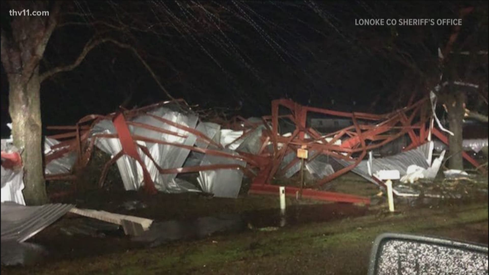 Storm Damage Flooding Around Arkansas After Severe Weather Hits