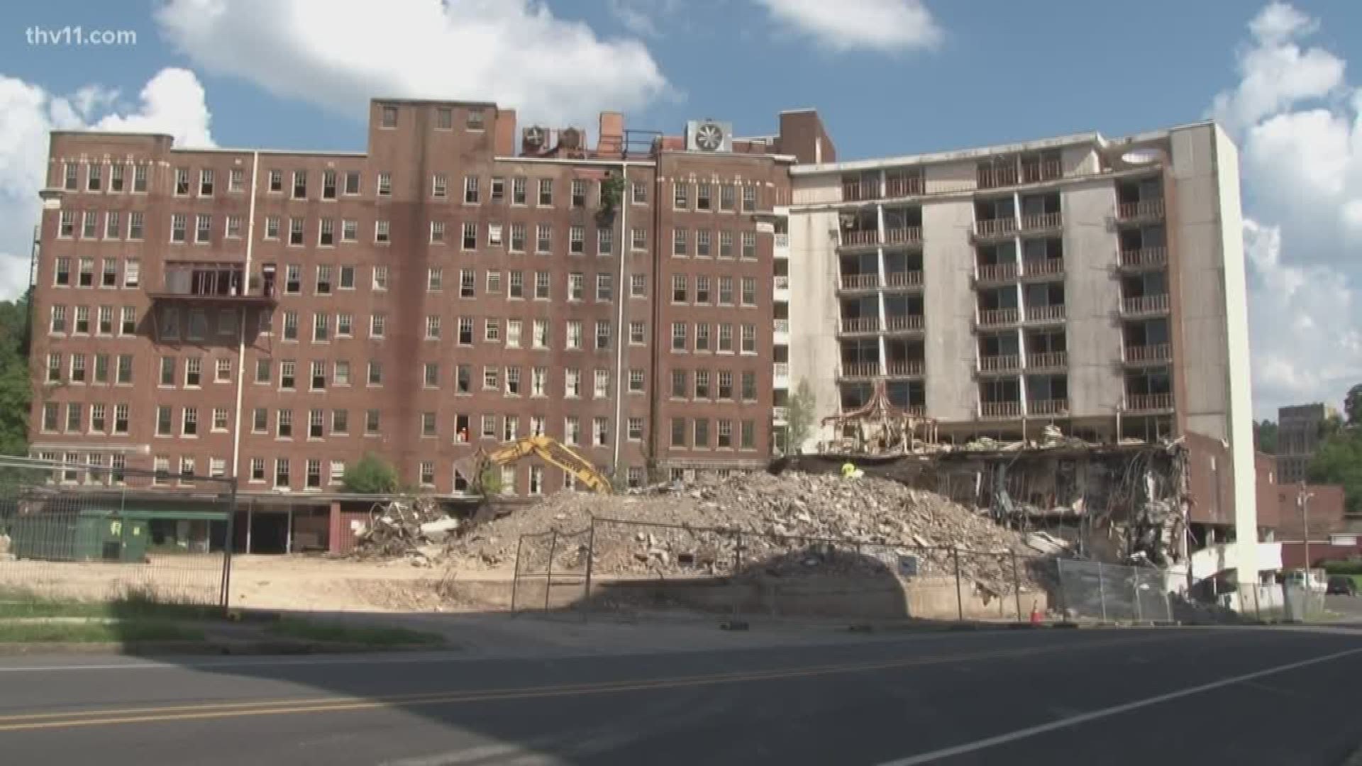 4-and-a-half years after the Majestic Hotel Fire, a major milestone for the site in downtown Hot Springs