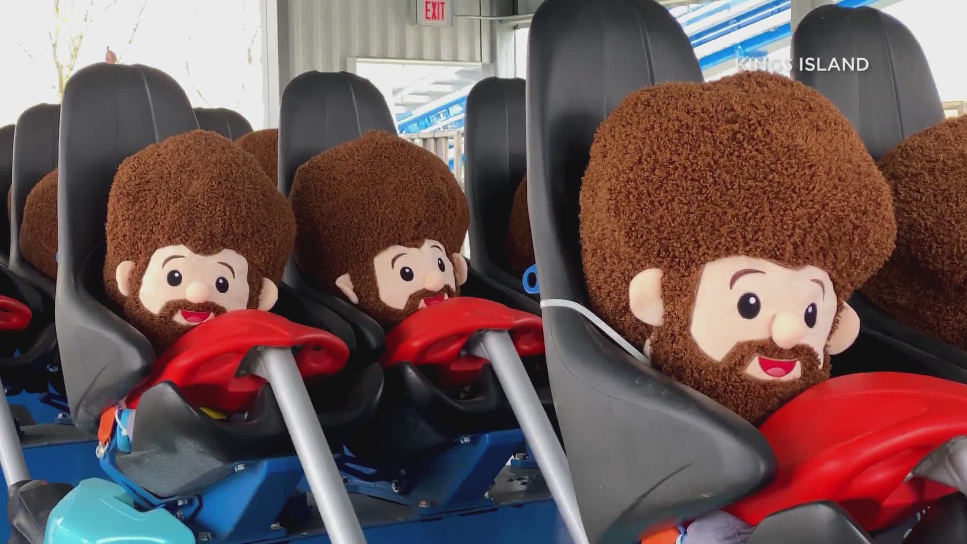 An amusement park in Ohio tested its new roller coaster with Bob Ross plushies. Who knew Bob was a fan of coasters?