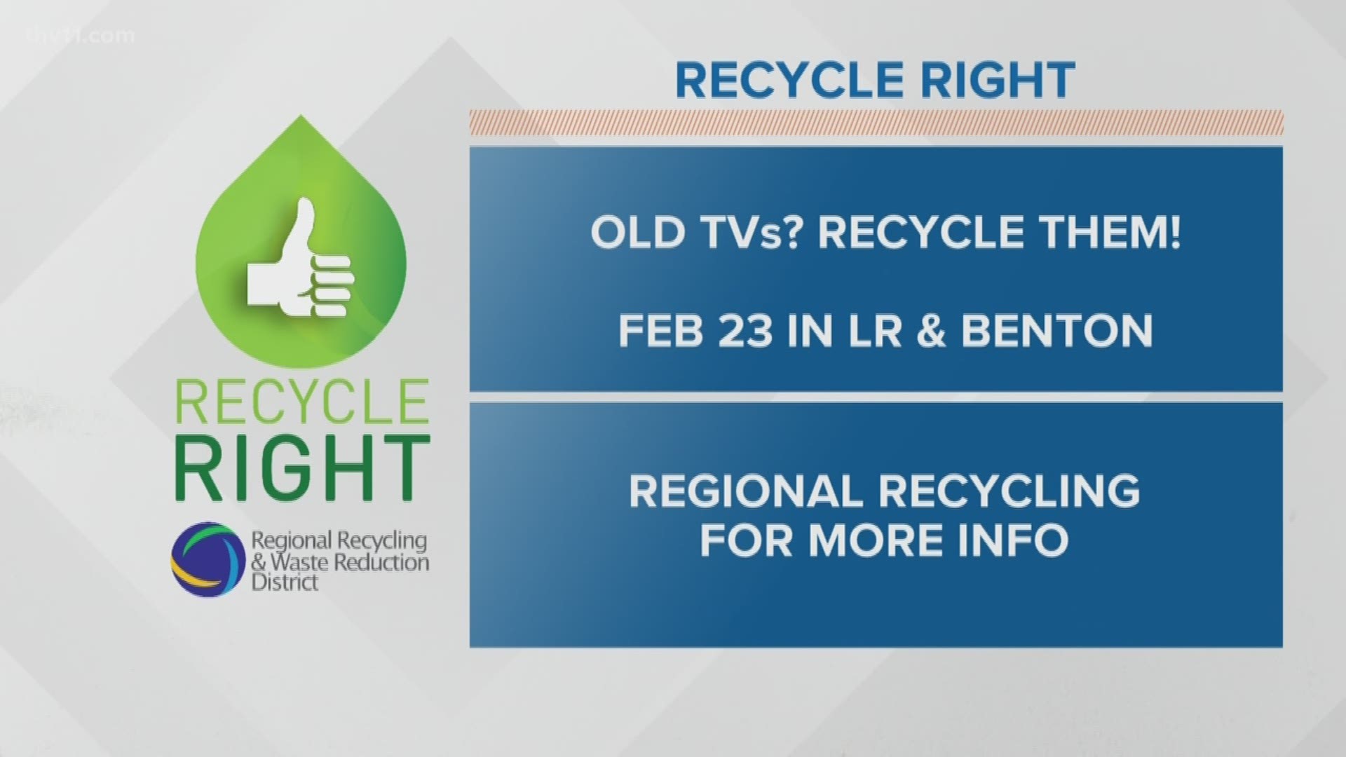 Recycle your old TVs!