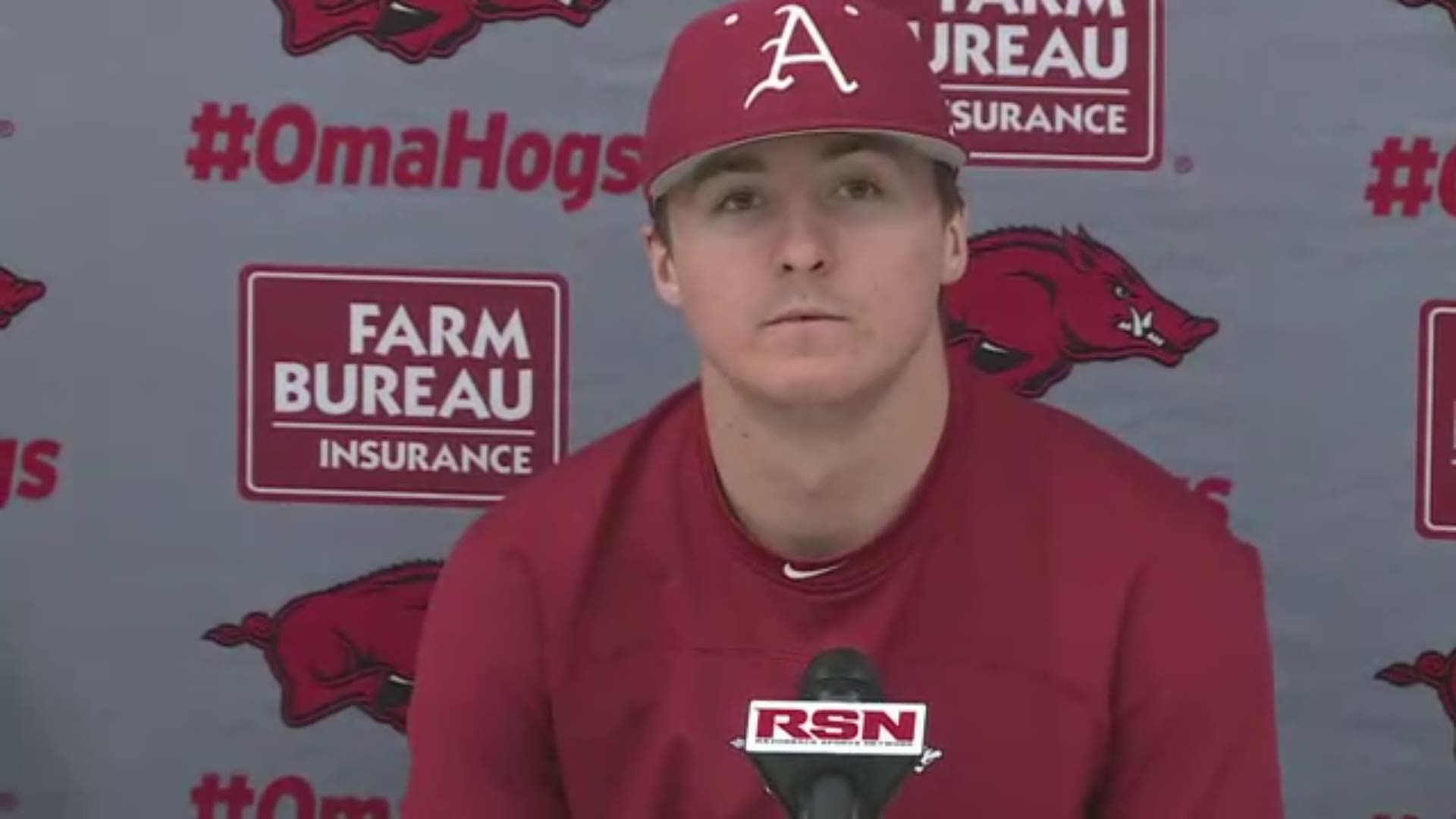 The No. 7 Arkansas baseball team posted its first shutout of the season, picking up a 5-0 victory over Gonzaga on Saturday afternoon at Baum-Walker Stadium.