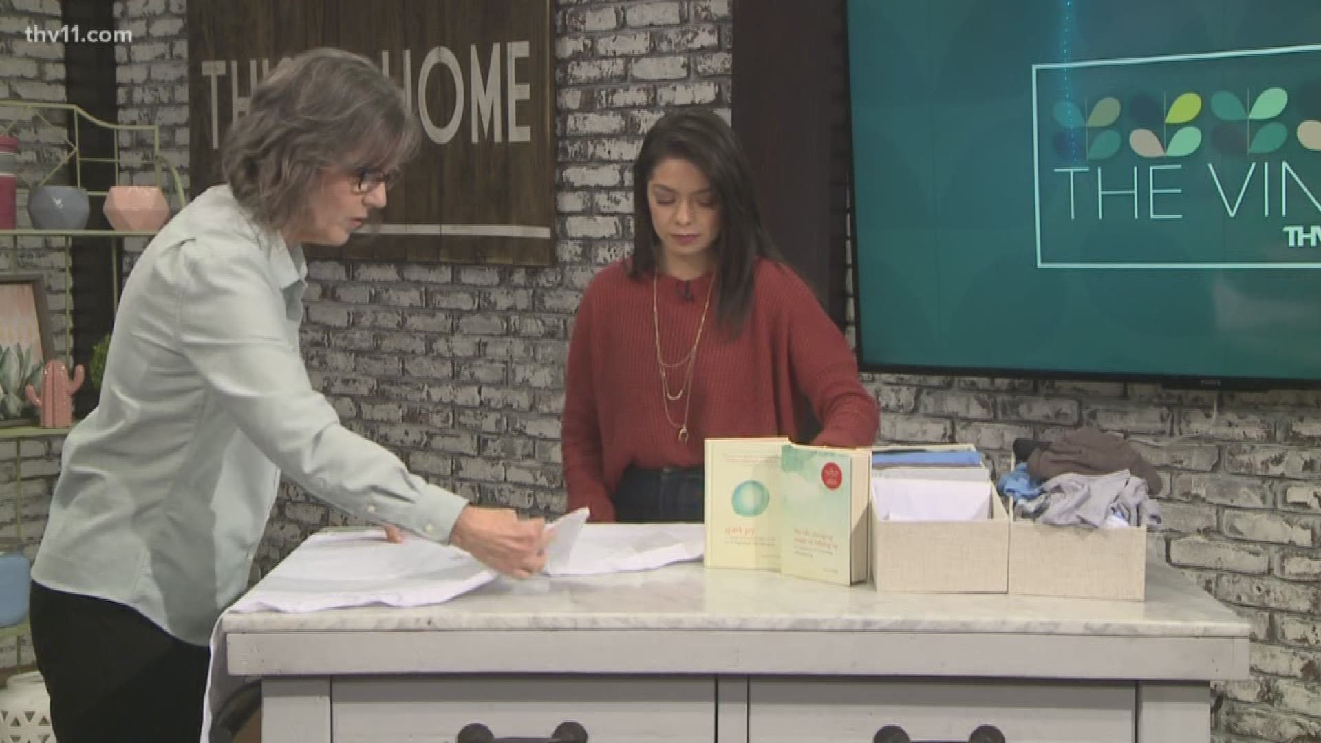 Sue Fehlberg with Tidy Nest teaches the KonMari method of de-cluttering your home. The technique is gaining popularity because of a new Netflix show called "Tidying Up with Marie Kondo."