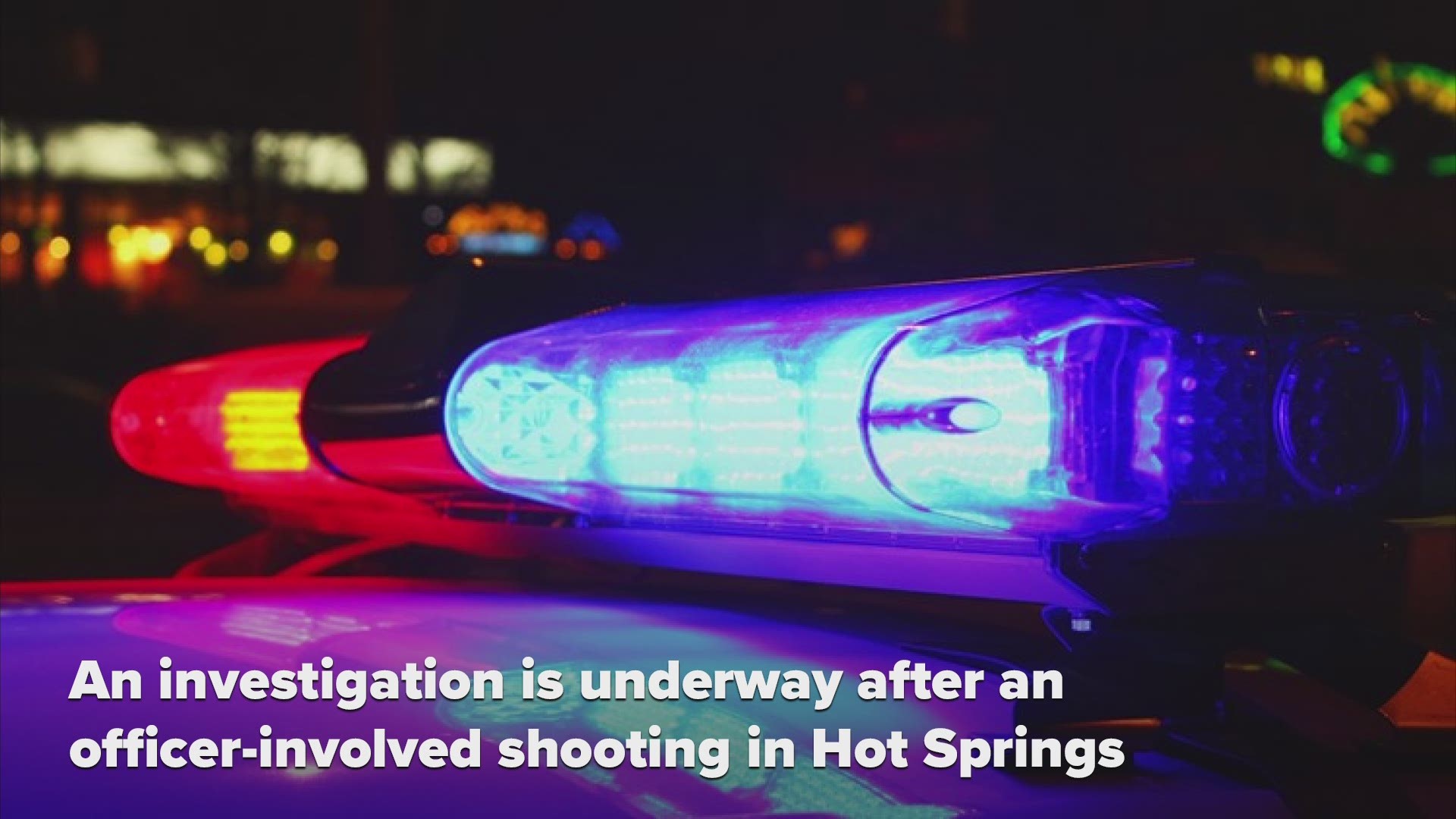 An investigation is underway after an officer-involved shooting in Hot Springs.