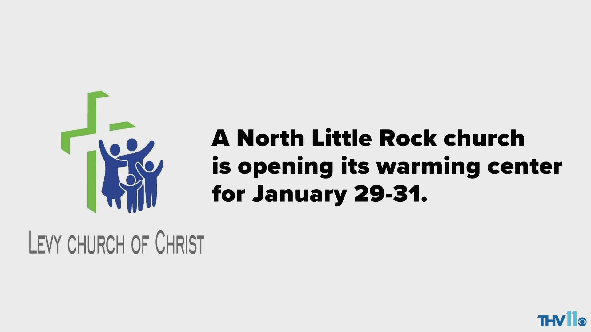 Levy Church of Christ opened their warming center and overnight shelter for the cold weather.