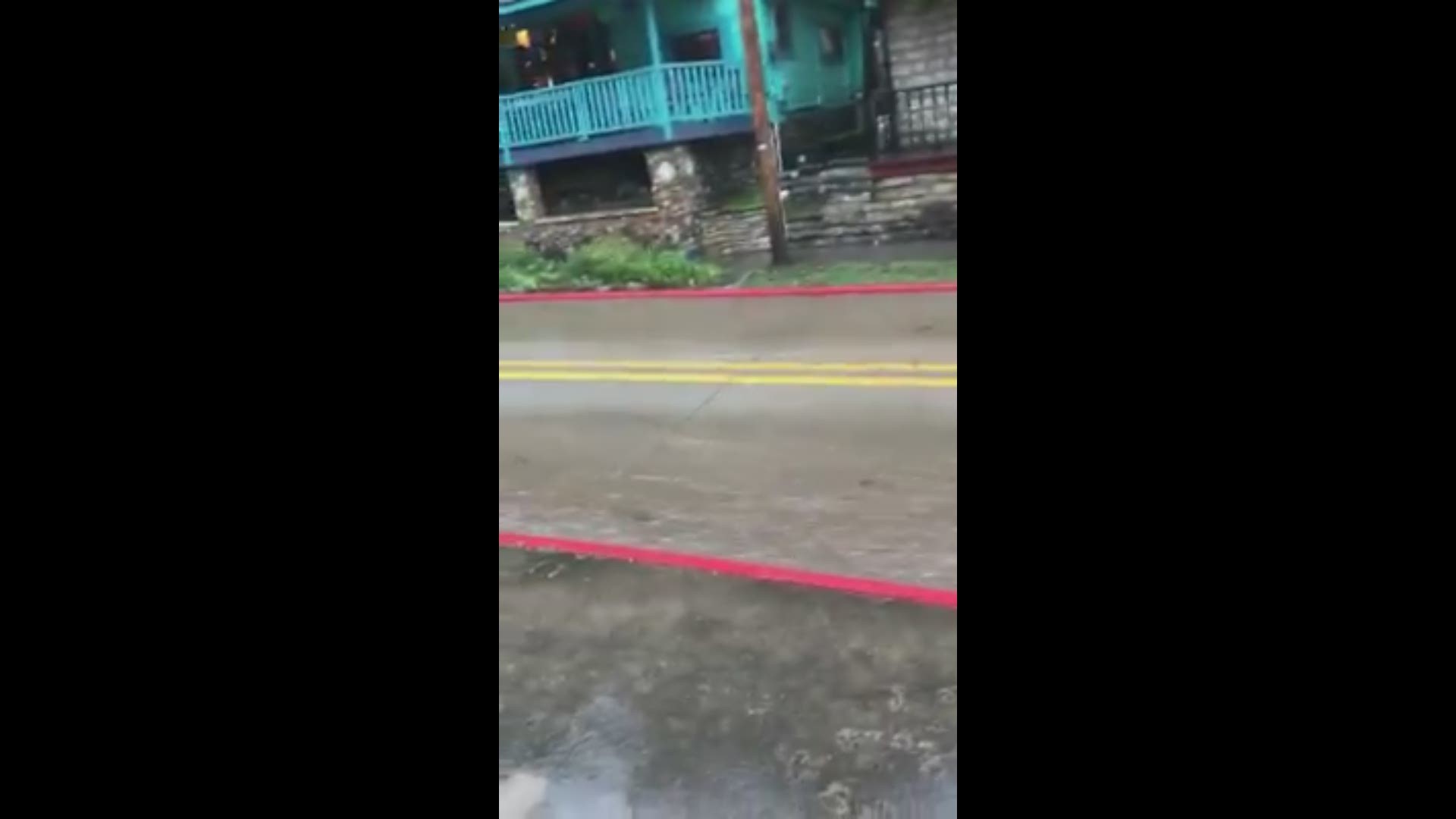 Flooding in downtown Eureka Springs, Ark.