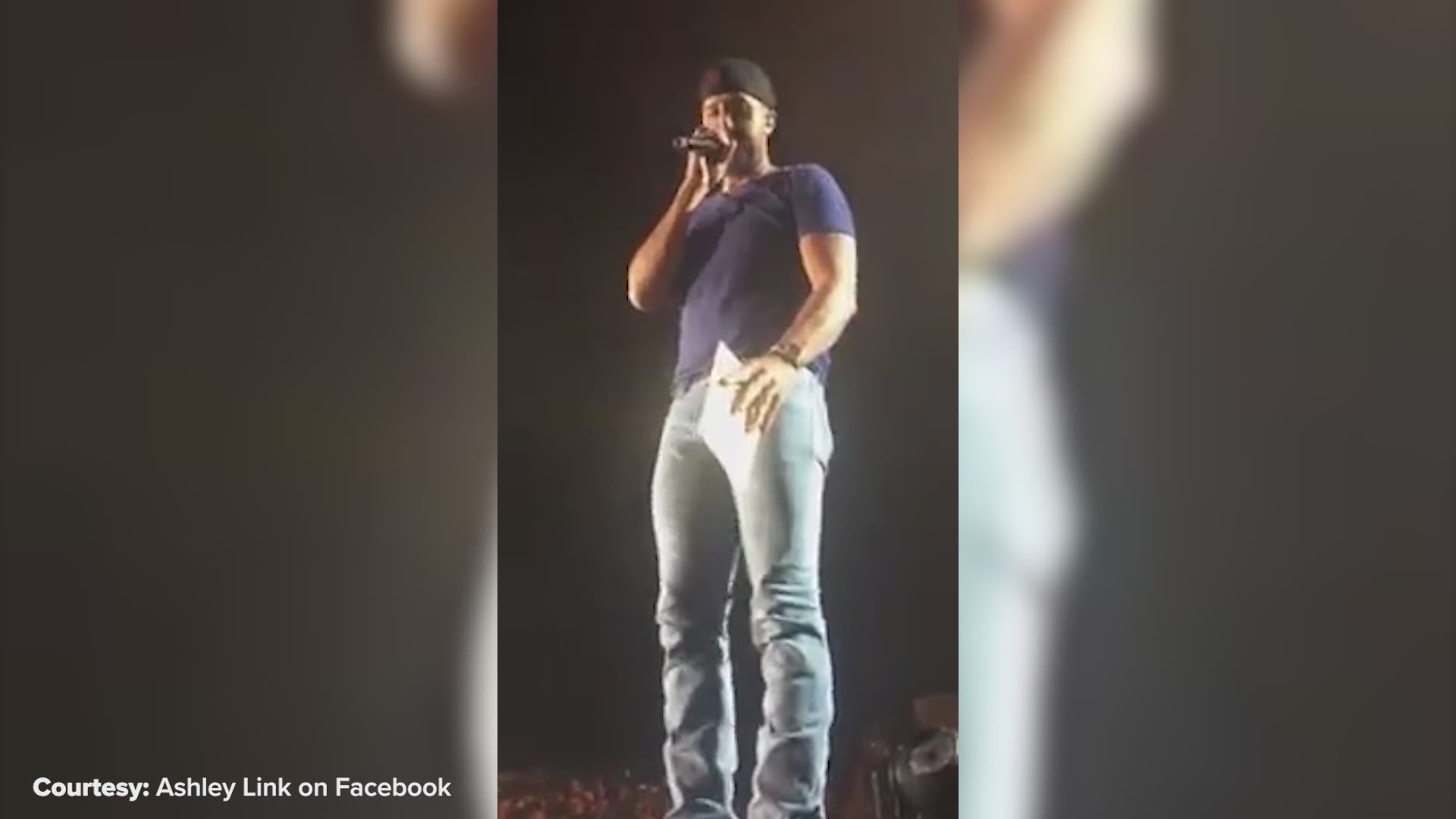 One gutsy Arkansas couple found a way to have country music singer Luke Bryan announce their gender reveal while on stage at his concert.