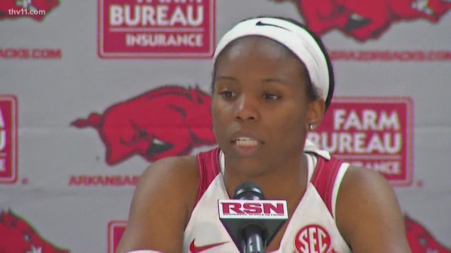 Razorbacks opened on a 17-3 run in the first quarter
