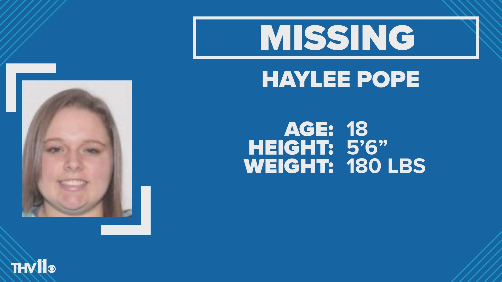 Little Rock police are looking for a missing 18-year-old.