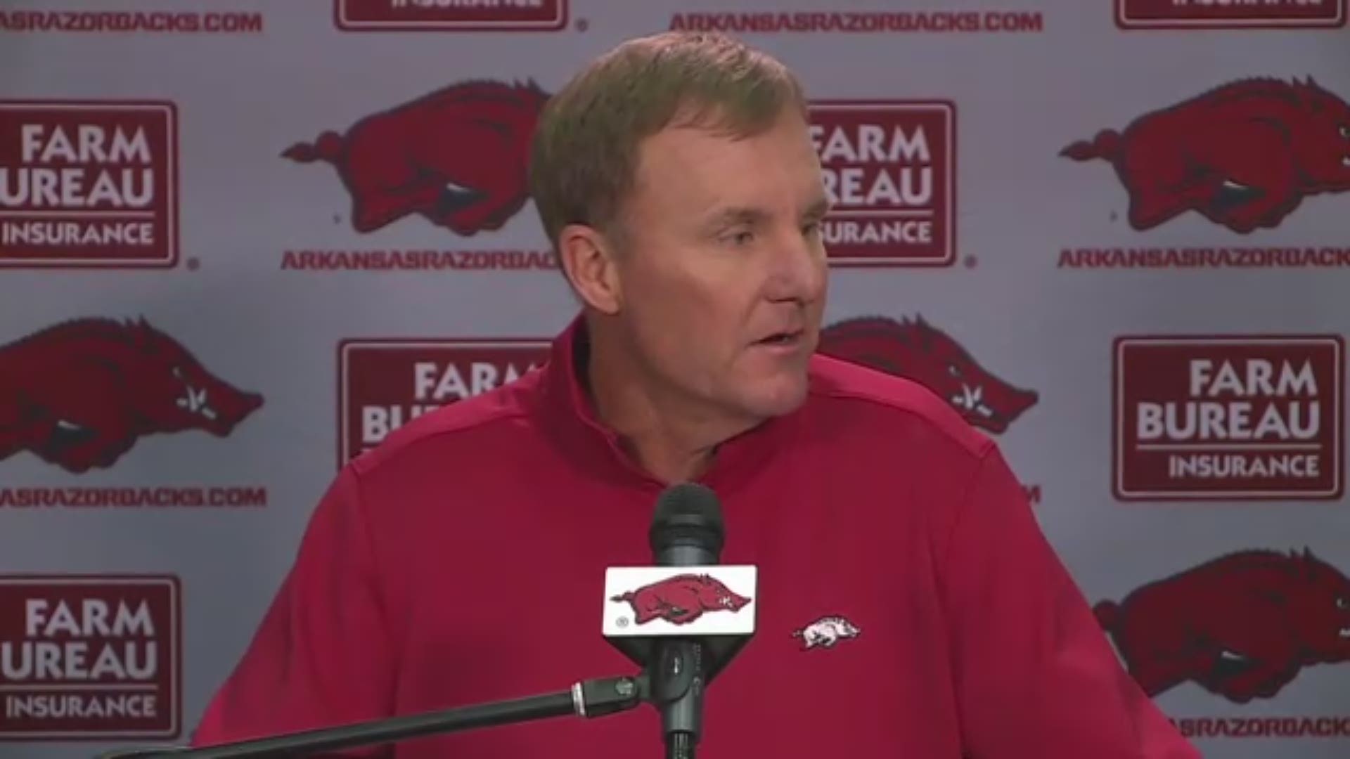 Morris said Monday that Arkansas "has to find a way to get the ball into the end zone".