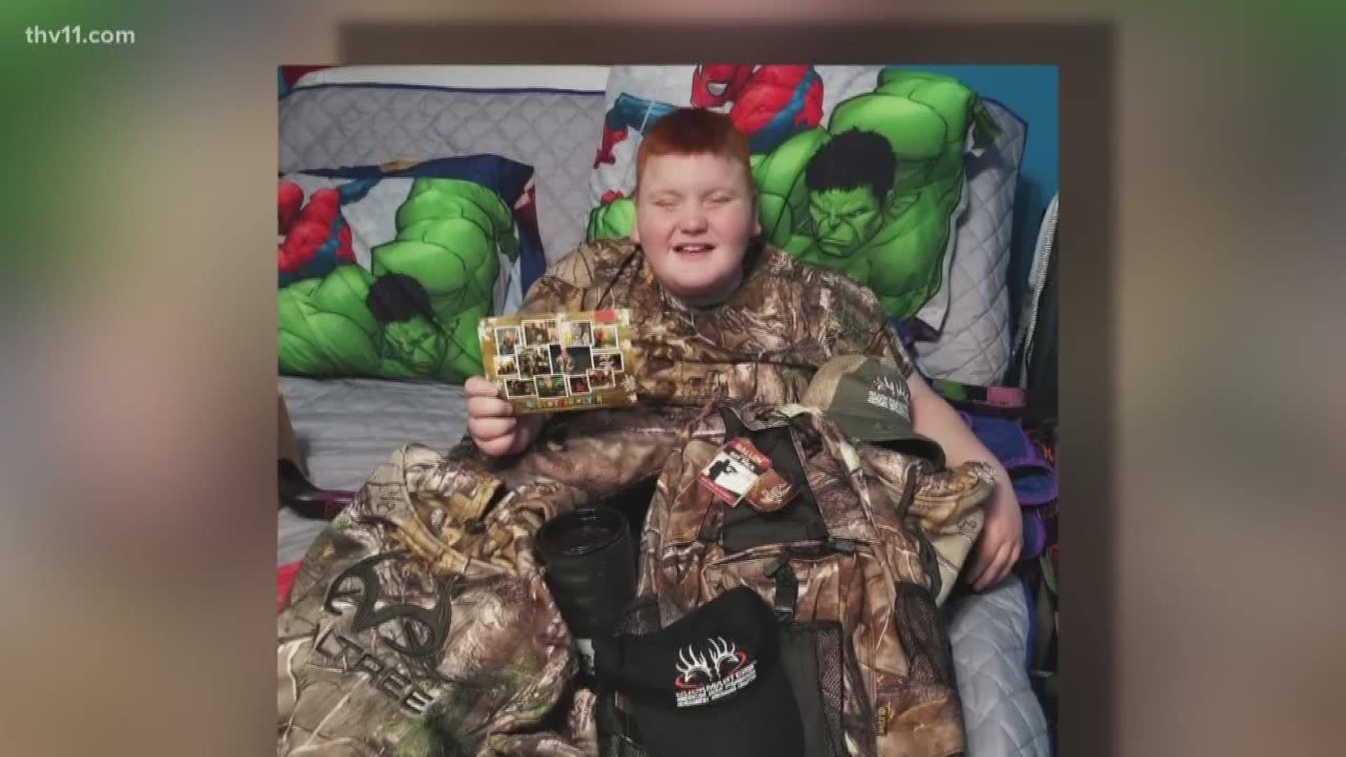 Just before Christmas, an 8-year-old boy lost all his hunting gear to thieves.