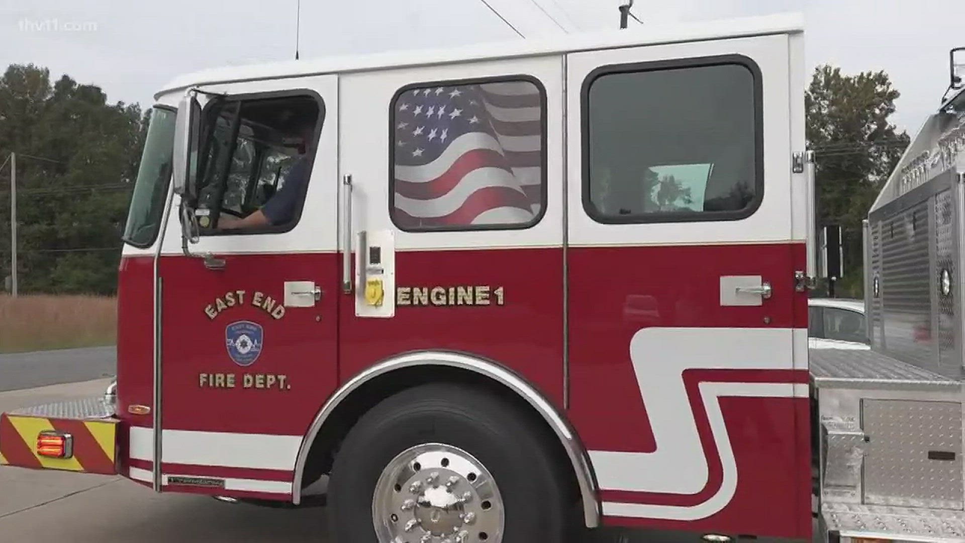 A central Arkansas community gets around-the-clock fire service for the first time.