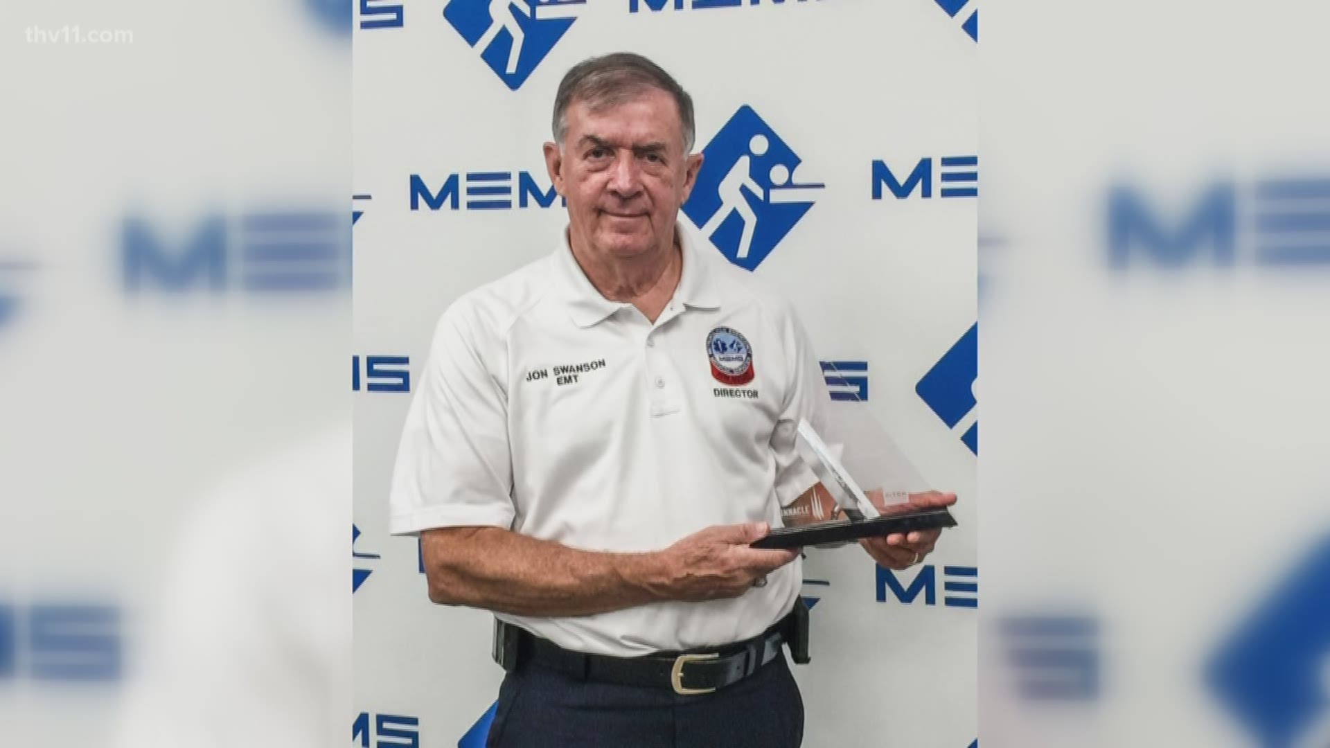 Jon Swanson, executive director of MEMS, took home the 2018 Excellence in Leadership Award at a national conference. Then, on Aug. 4, MEMS received the Advanced Life Support Service of the Year Award from the Arkansas Ambulance Association.