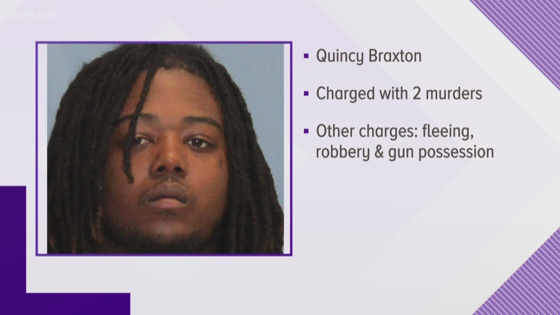 He was arrested for a murder from the end of March and is now being charged with a murder that occurred toward the end of February, too. p