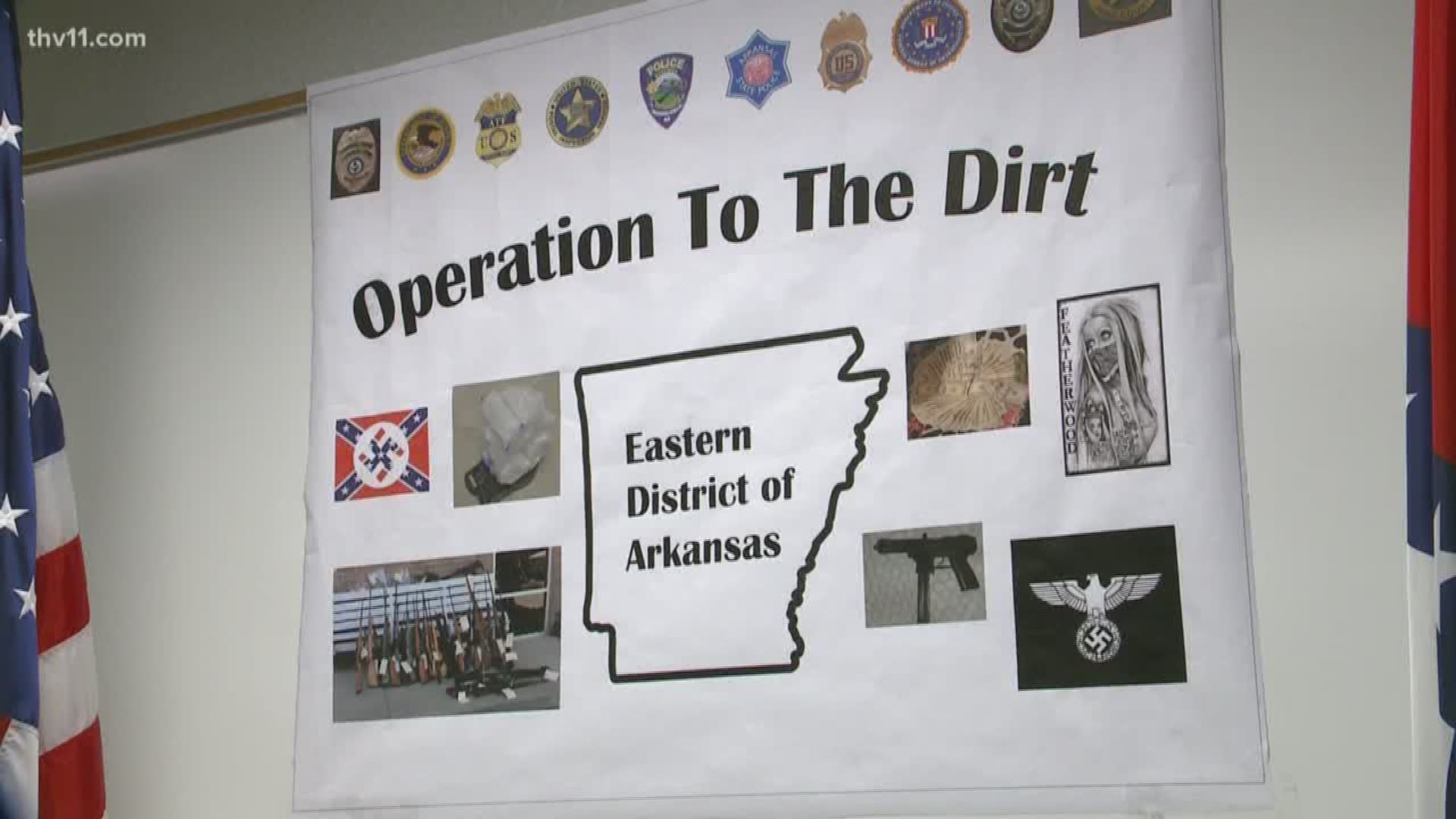 54 members of the New Aryan Empire have been indicted -- some for selling drugs, some for widespread, violent conspiracies.
All of them, prosecutors say, posed a serious threat to the Arkansas River Valley.