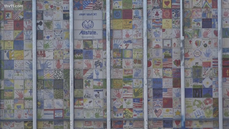 Conway residents upset by 9/11 kids art tribute being covered