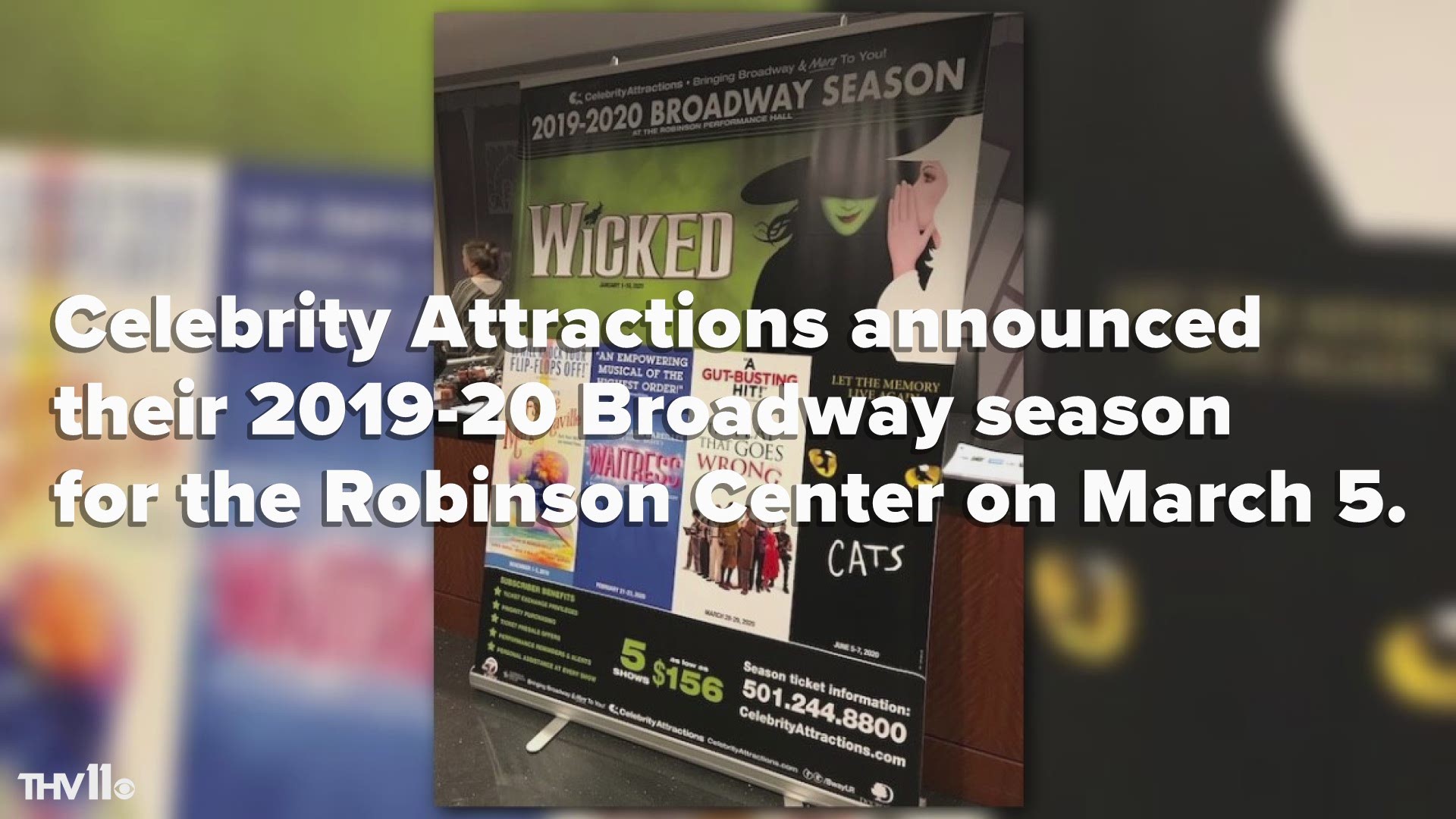 The lineup includes "Cats" and "Wicked."