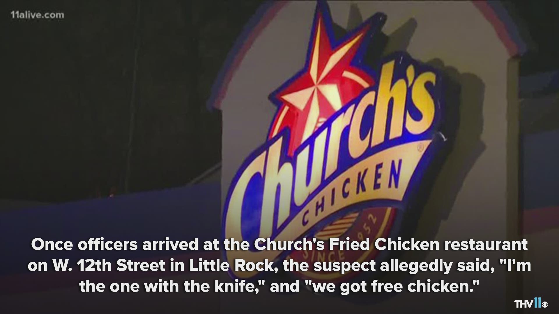 According to police reports, a woman attempted to rob a Church's Chicken in Little Rock at knifepoint on Tuesday morning.