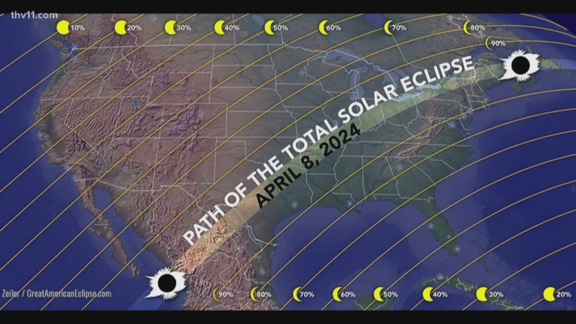 A total solar eclipse will cover Arkansas in exactly 5 years