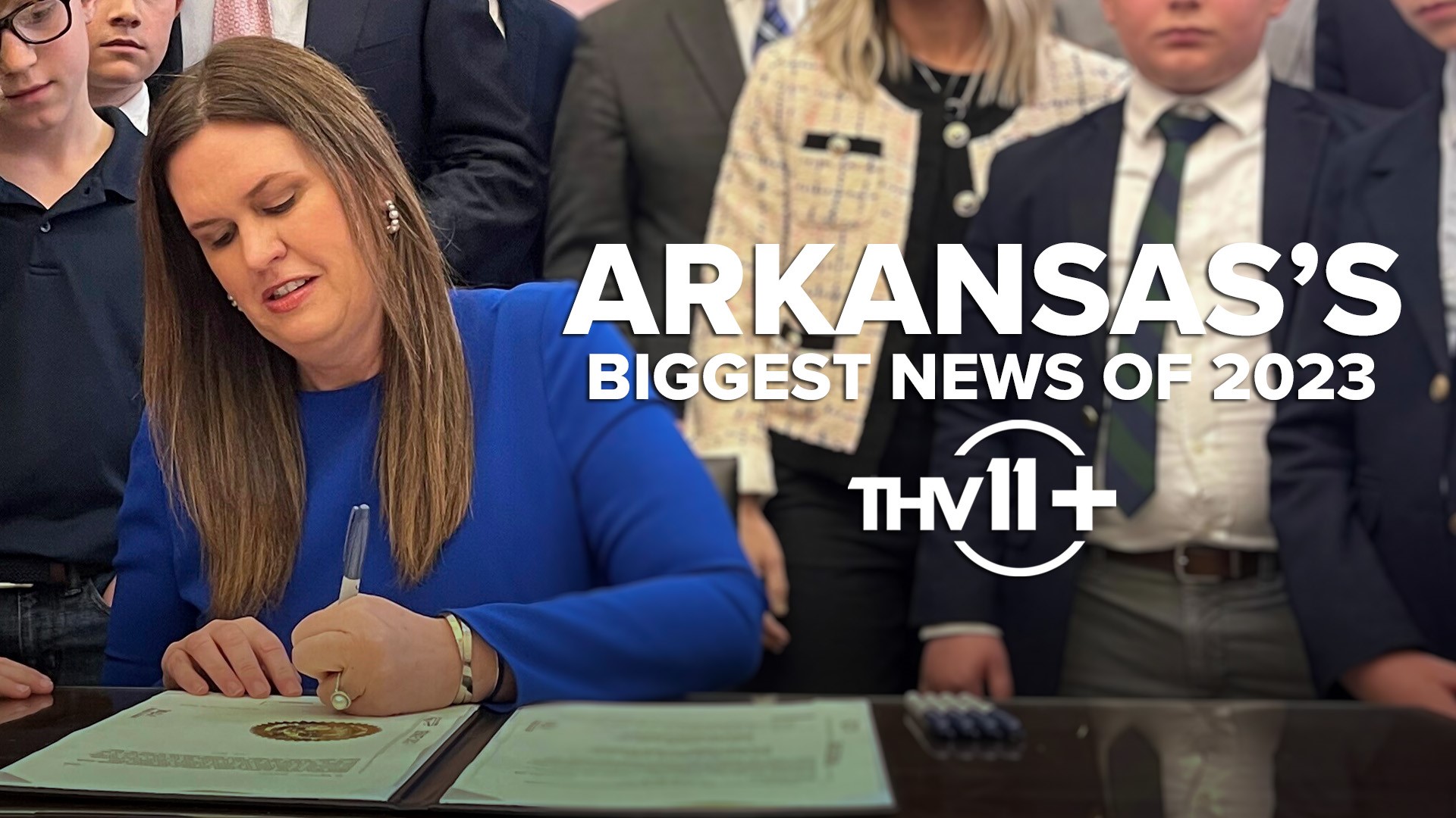 From Sarah Huckabee Sanders enacting new laws to a catastrophic tornado hitting Little Rock, these are the biggest Arkansas news stories of 2023.