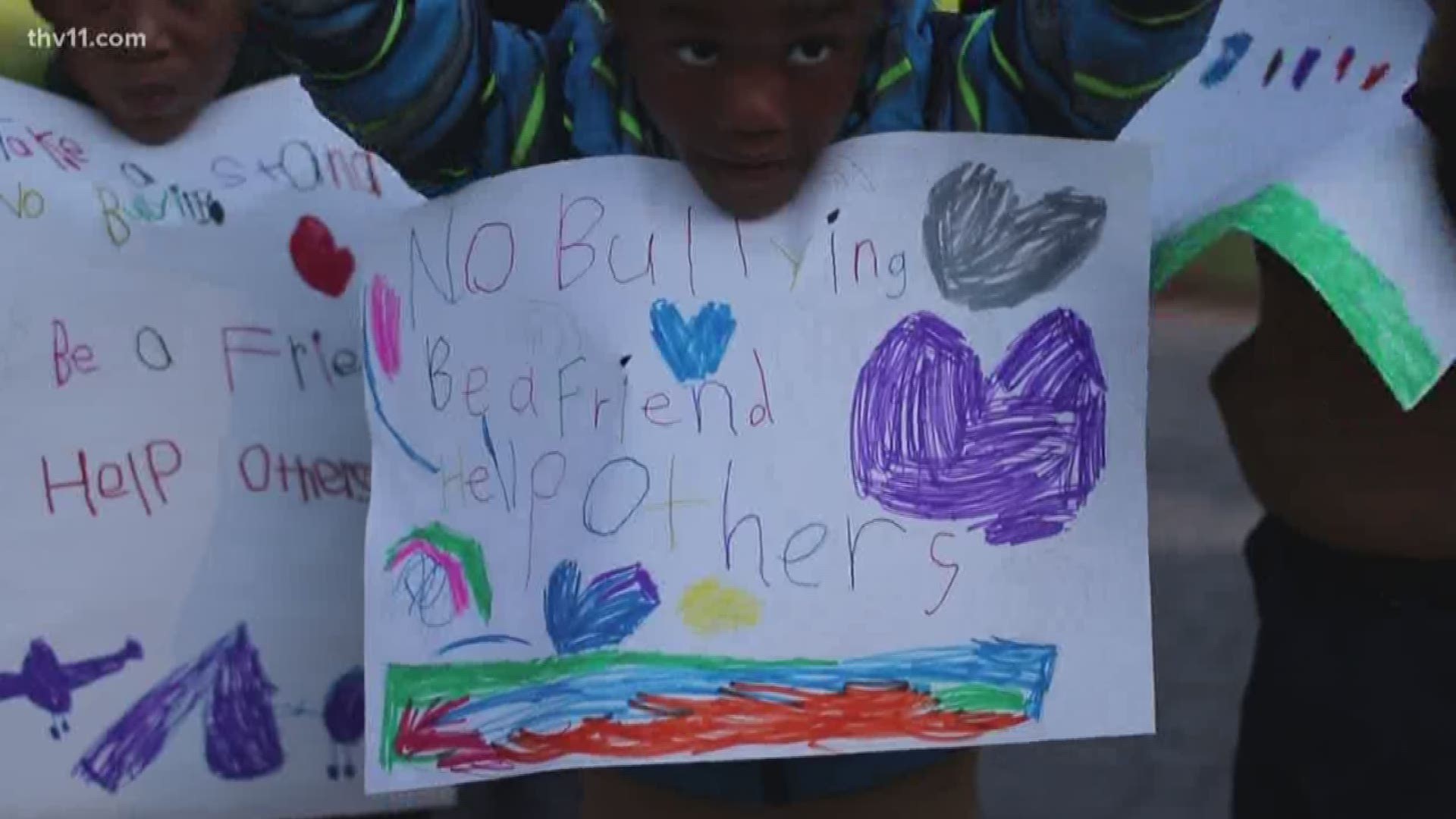 Pine Bluff has seen its fair share of homicides this year and some of the smallest community members, a group of elementary students, want it to stop.