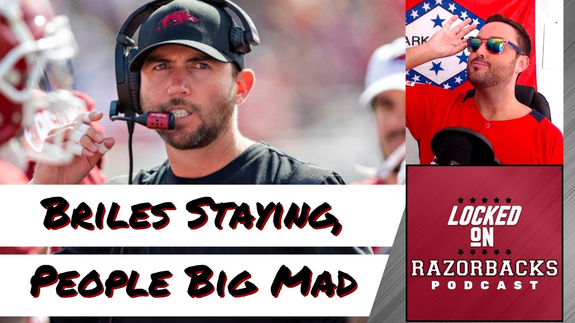 Kendal Briles is staying at Arkansas and fans are reacting. Sam Pittman’s culture strikes again. All that and more on LockedOn.