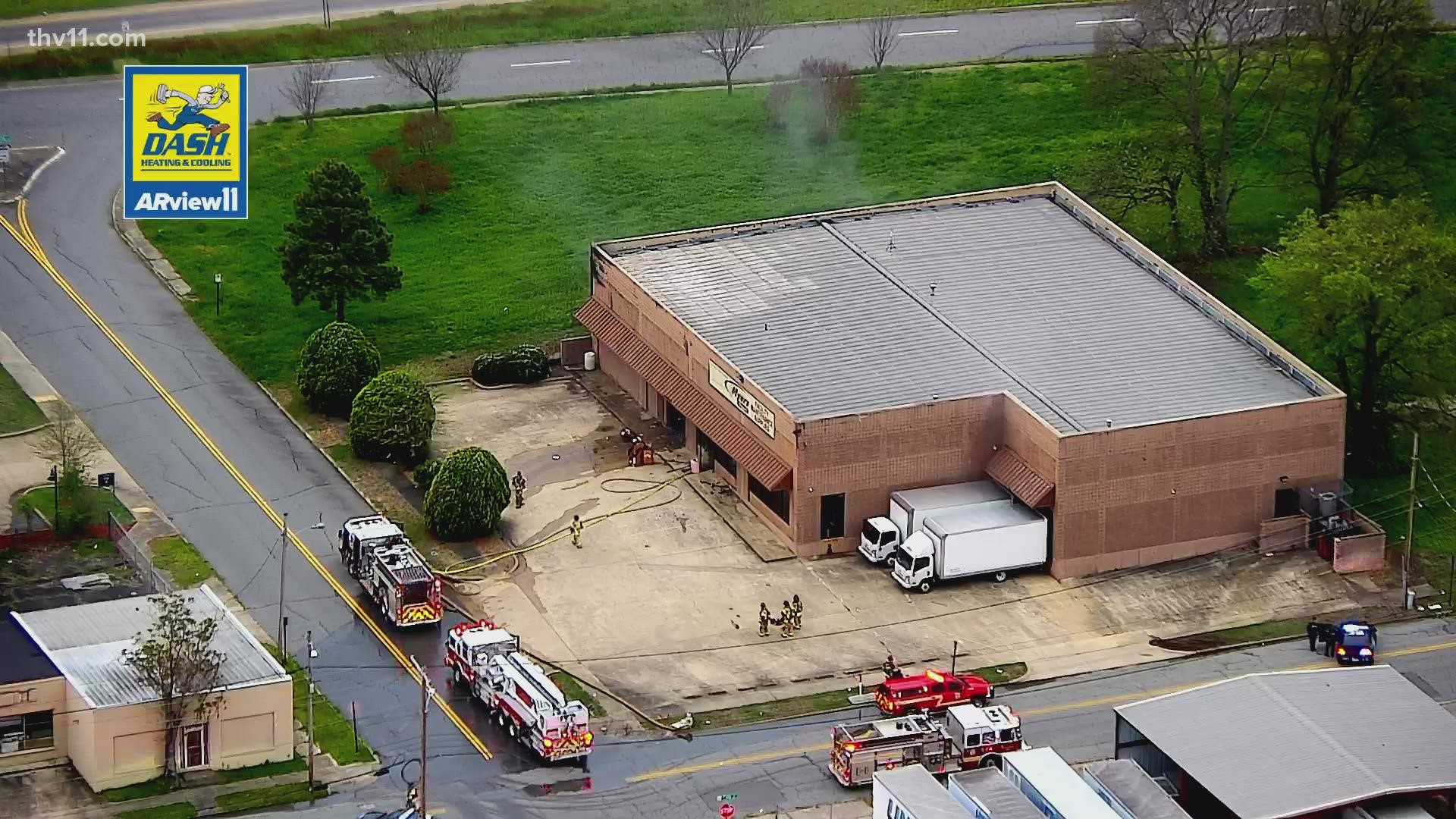 Officials are investigating a building fire in downtown Little Rock. The fire took place at Myers Supply at 9th and Arch Street.