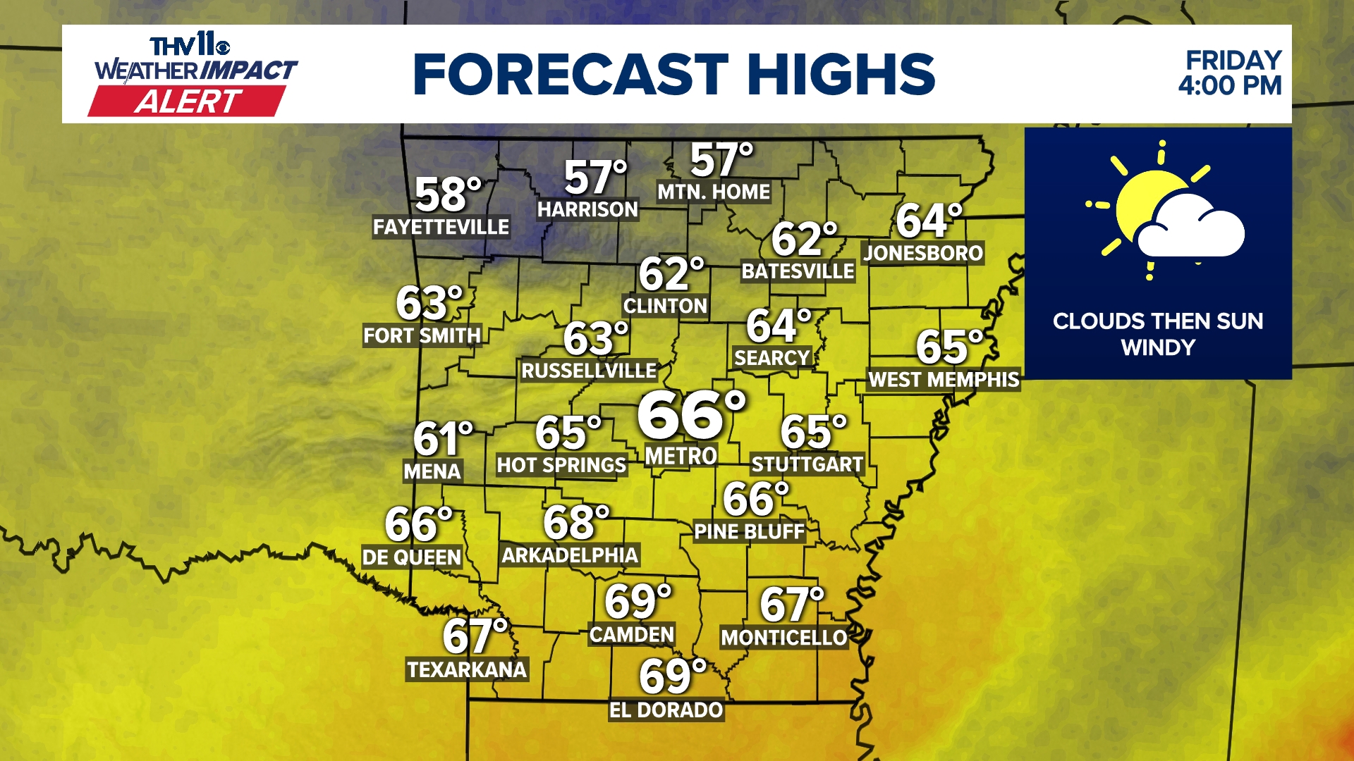 A strong cold front will bring in coolest air of the season, but also ...