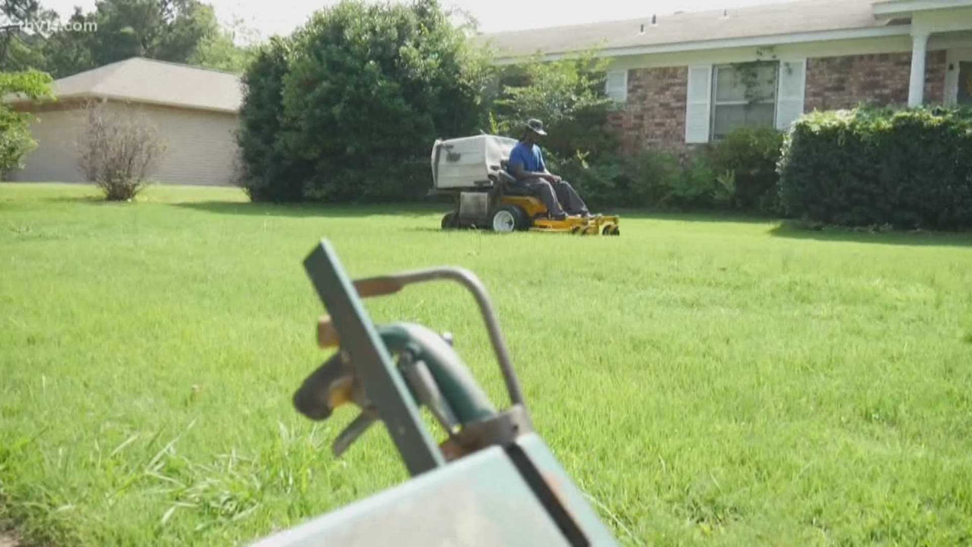 With the amount of rain we've seen this year, your grass is probably growing like crazy, and if you don't want to mow it yourself, and don't know who to turn to, we've got the new technology that can help.