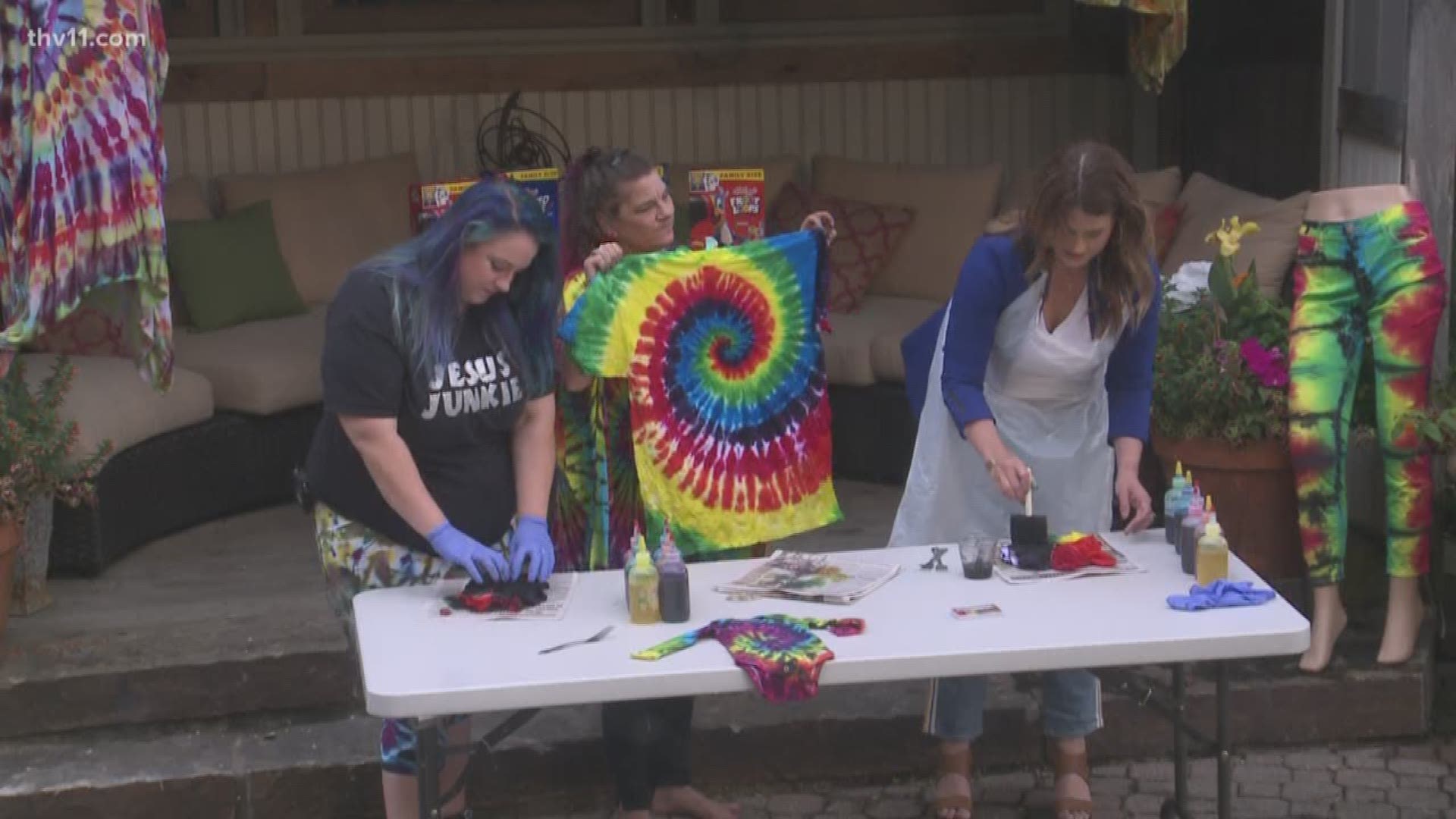 Ashley continued visiting with Next Generation Tye-Dyes about how to create your very own tye-dye clothes for the summer.  If Ashley can do it, anyone can. - Adam