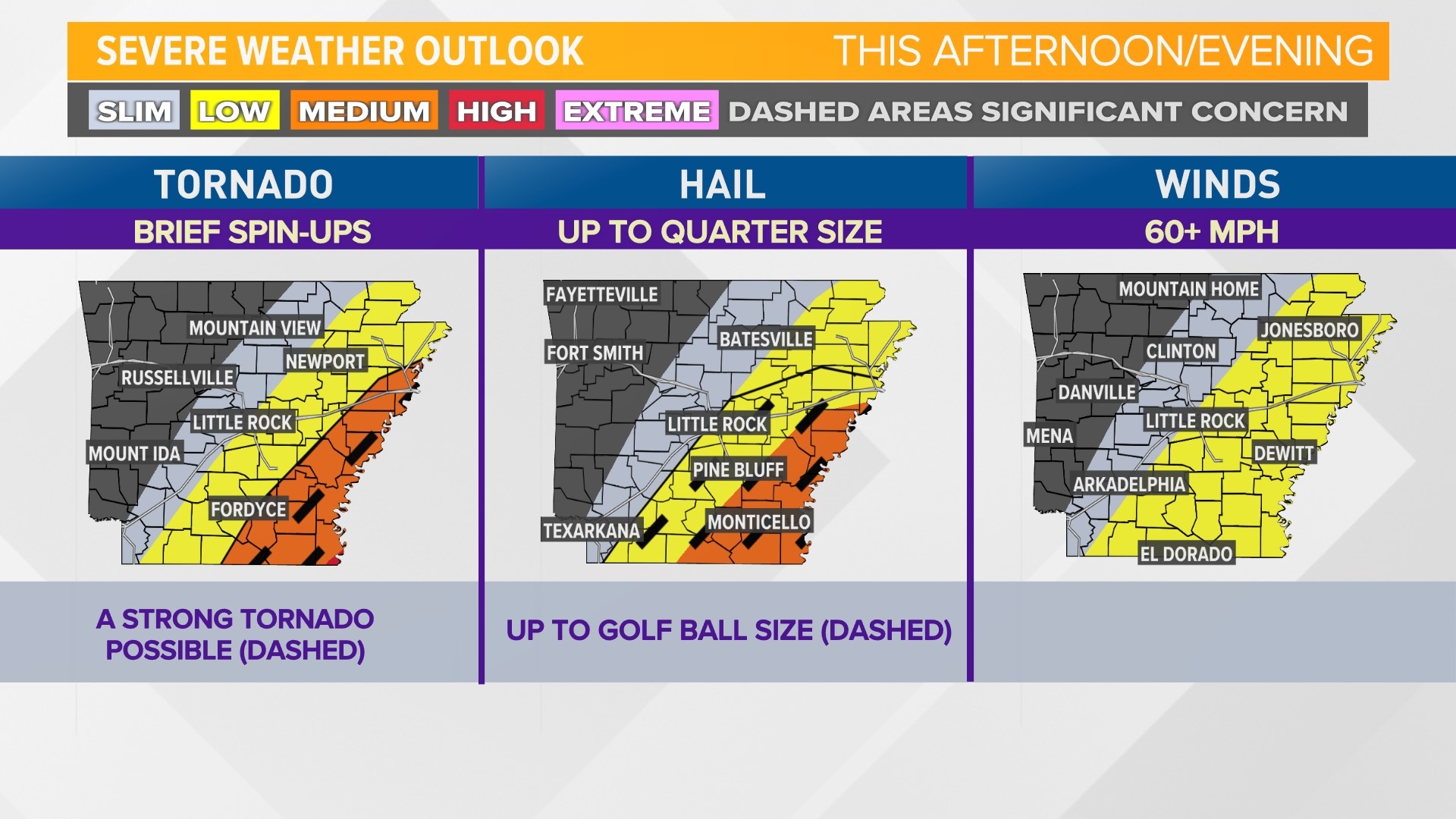 Arkansas To See Strong Severe Storms Tuesday Evening | Thv11.com