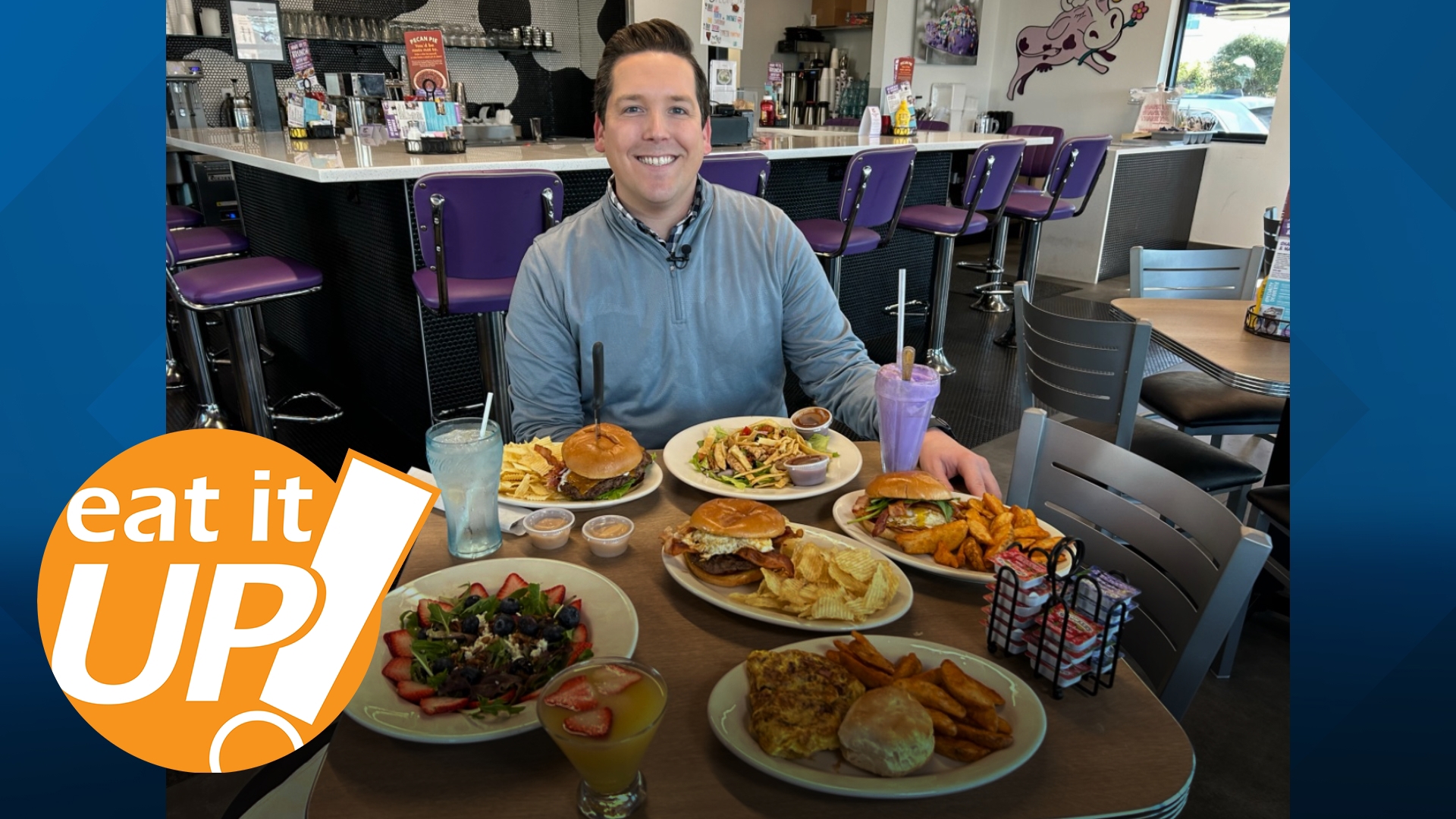 On this Eat It Up, Hayden Balgavy visits The Purple Cow on Cantrell in Little Rock, now back open after it was nearly destroyed by the March 2023 tornado.