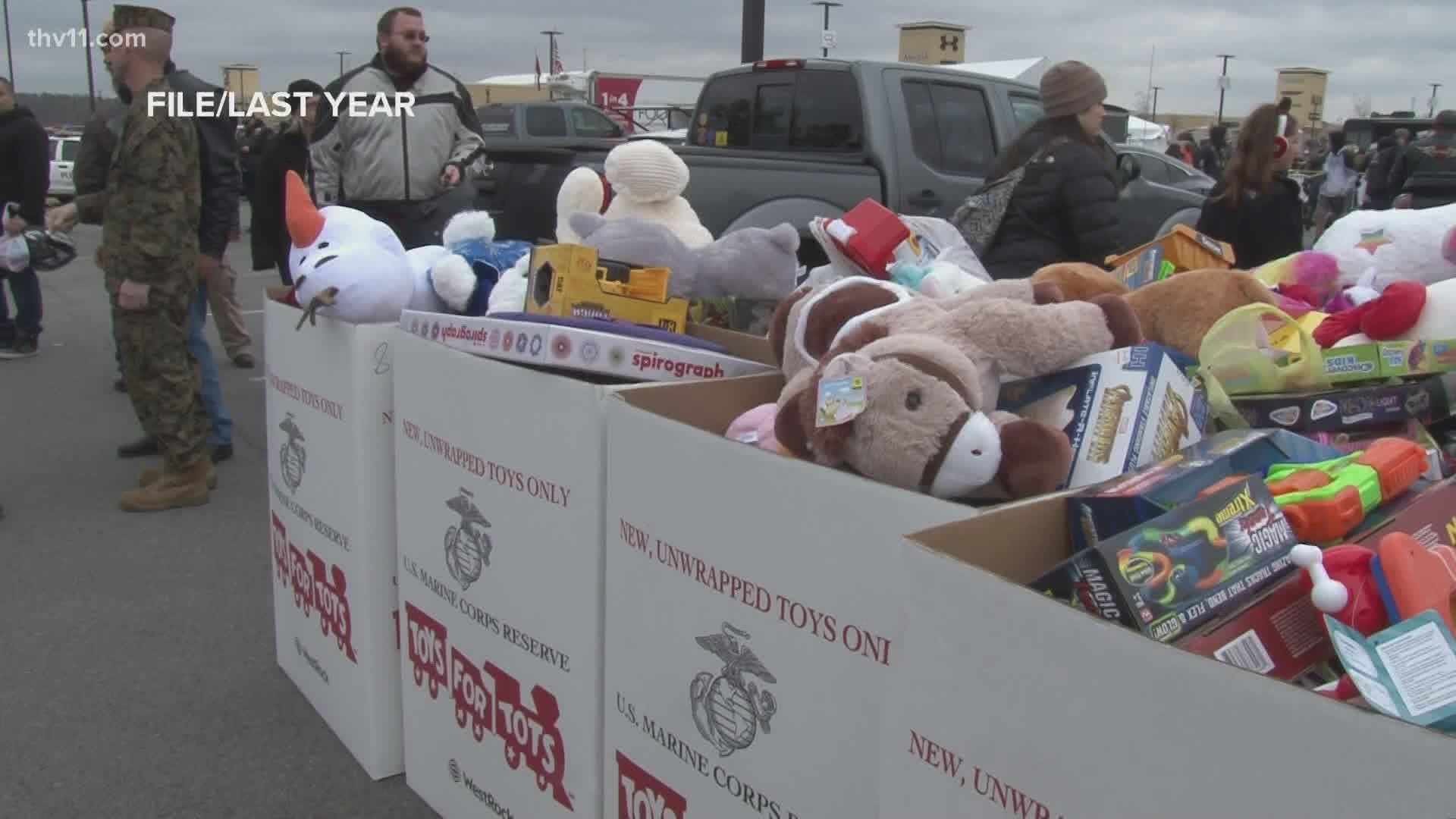 The toy run benefits the Marine Corps Reserve Toys for Tots campaign.