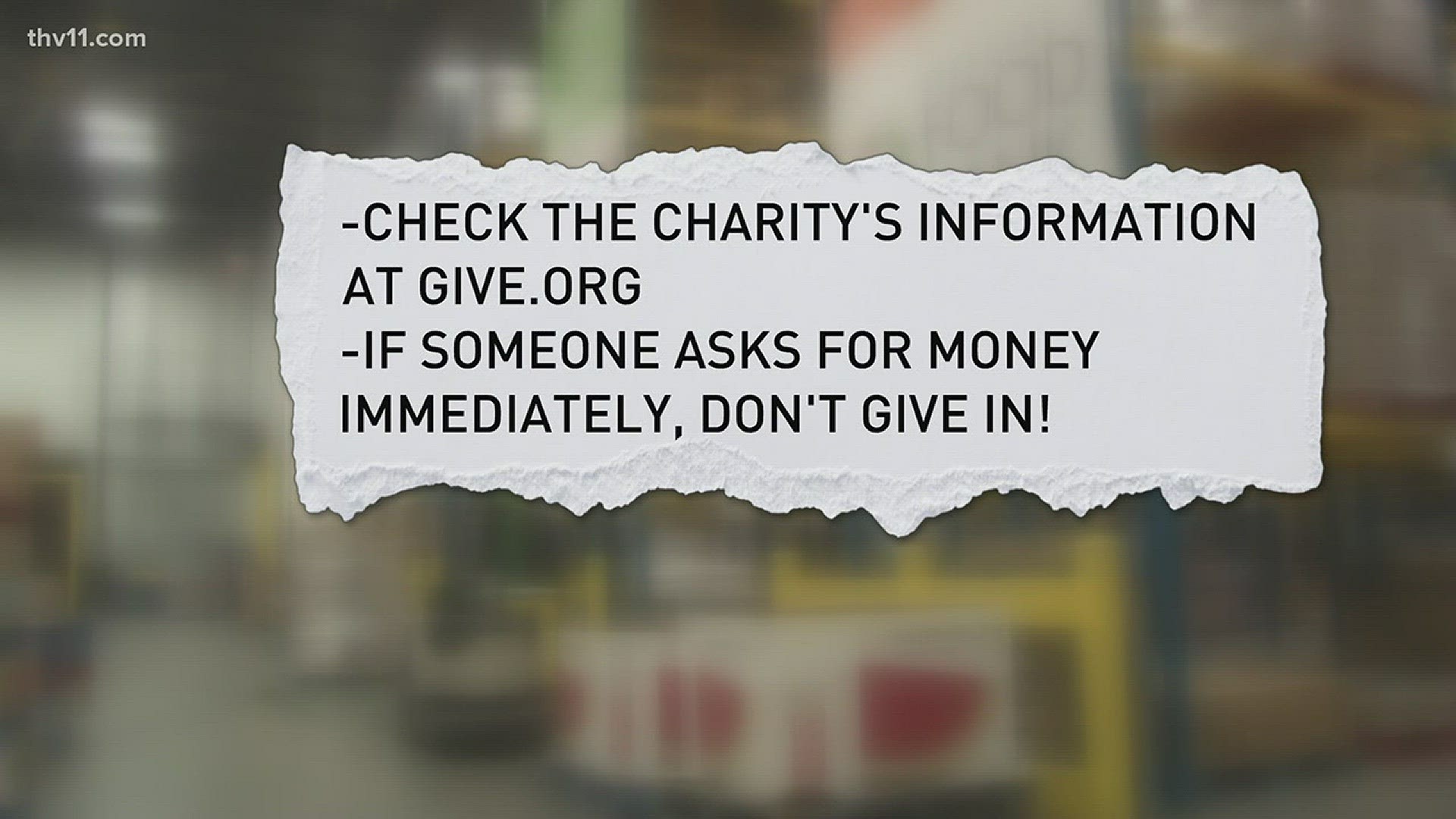 People looking to give to charities should be wary of charity scammers around this time of year