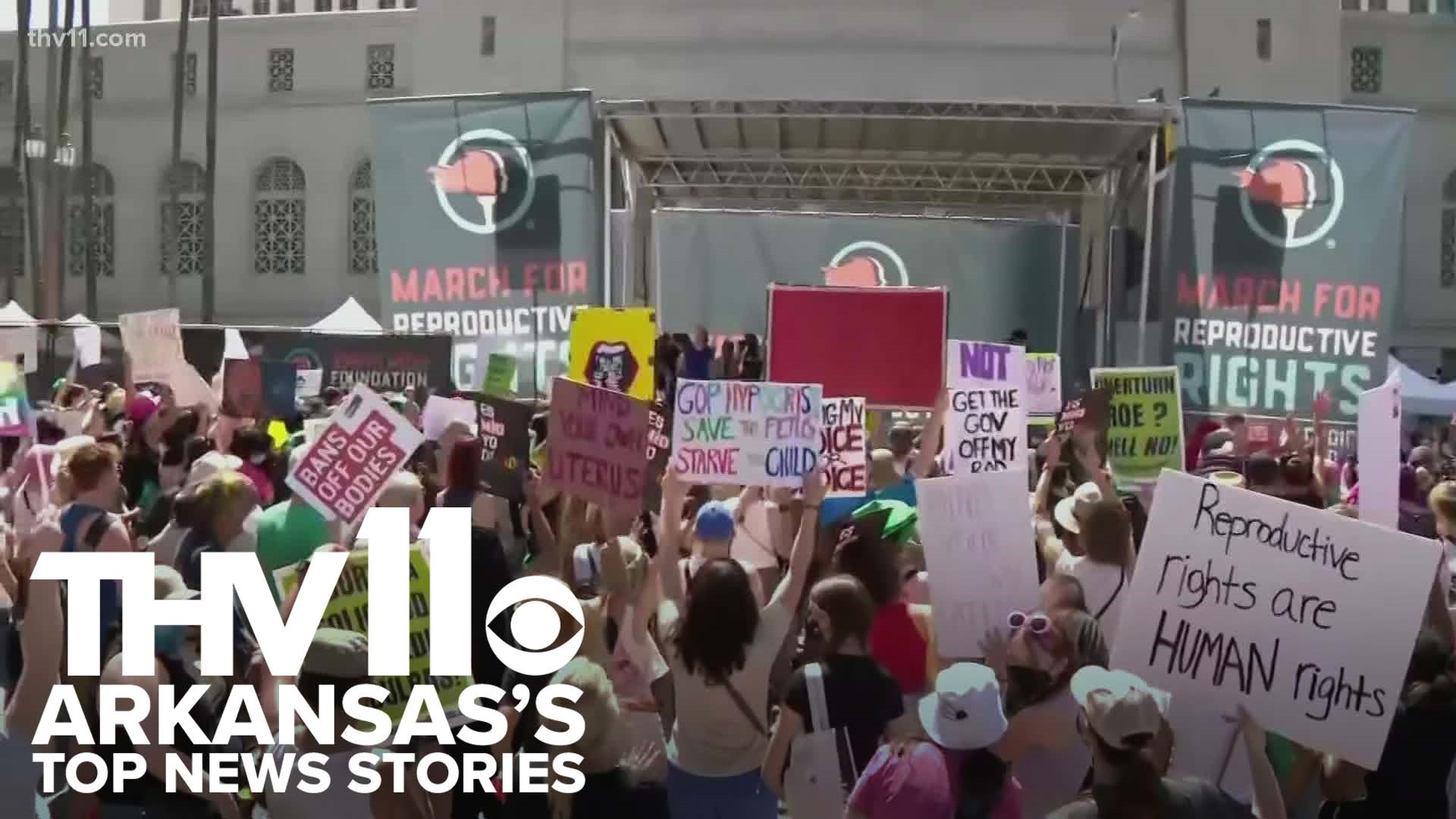 Sarah Horbacewicz provides the top news stories in Arkansas including nationwide rallies in wake of the leaked Supreme Court Roe v. Wade opinion.