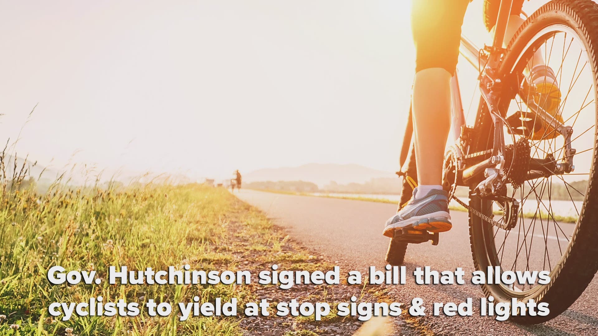 The bill would allow cyclists to yield at both stop signs and red lights.