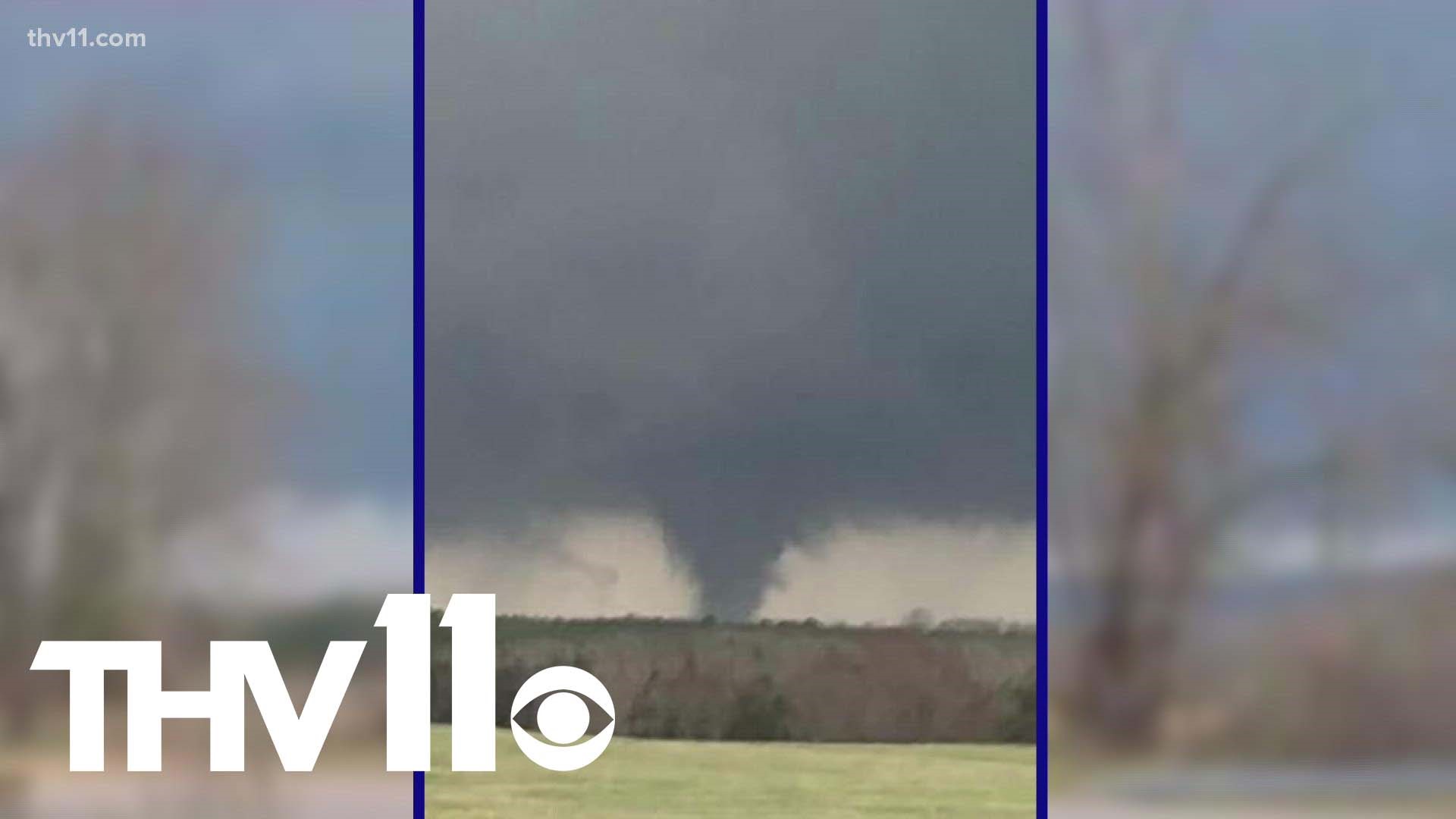 As severe weather continues to move through Arkansas, it has been confirmed that at least one person has been injured due to the storms.