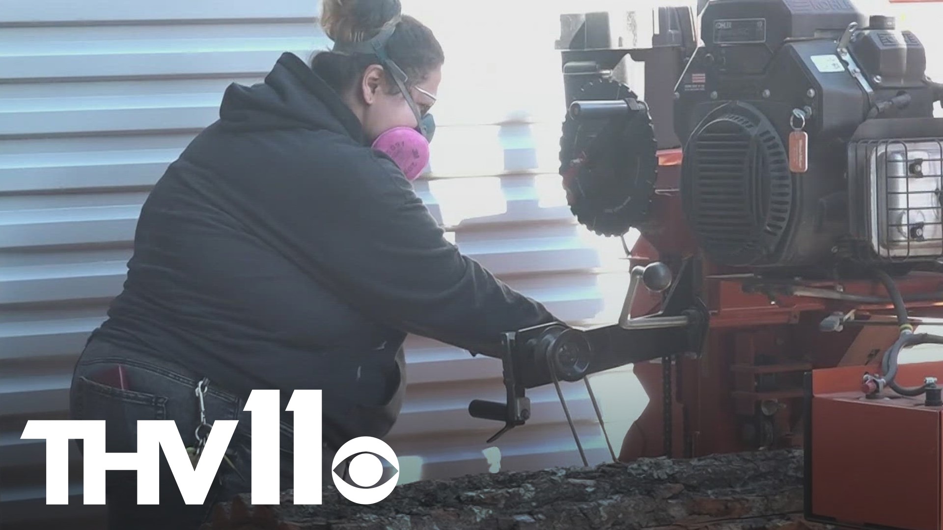 Woodworking is a skill that requires years of practice, but one Little Rock student is proving pretty good at it by turning trees into furniture for other students.