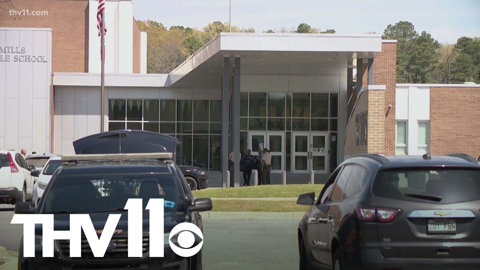 After someone called the school threatening there was going to be a shooting— Mills Middle and Mills High School were placed under lockdown and dismissed early.