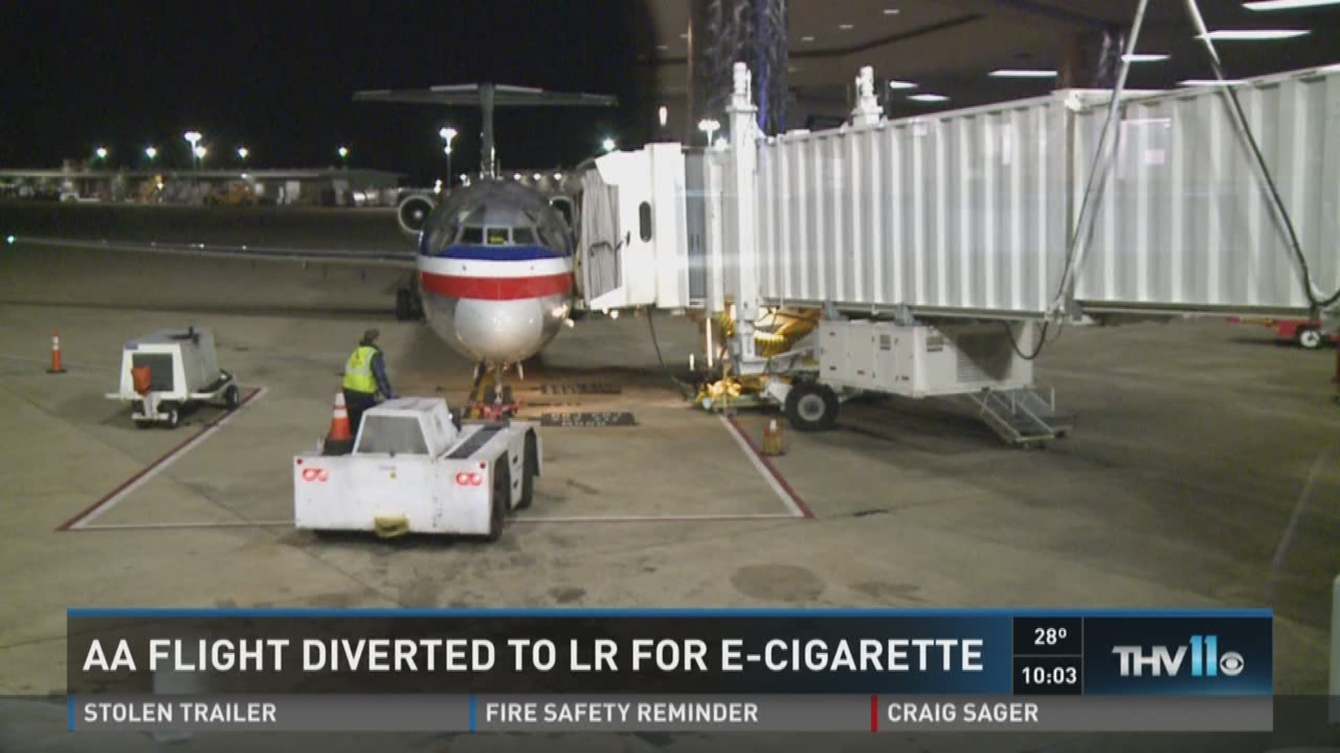 Flight diverted to Little Rock due to e cigarette