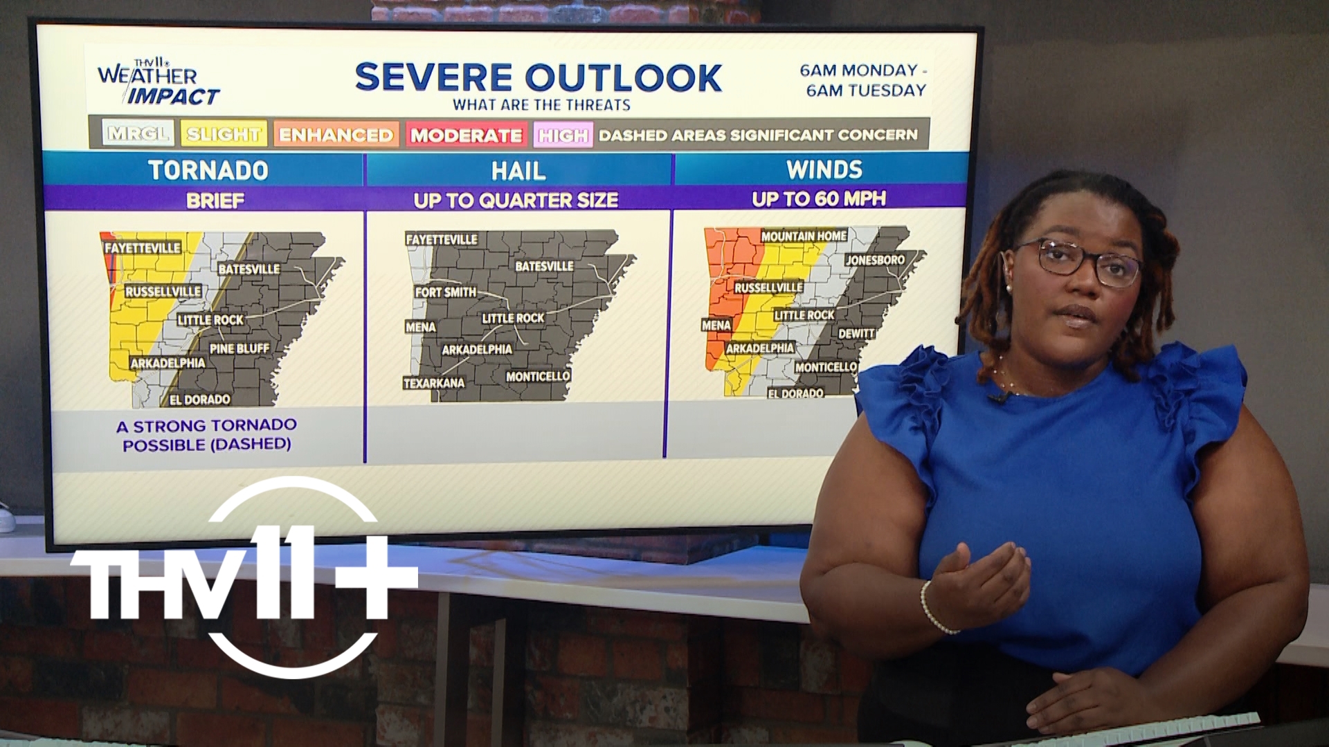 Symone Thomas delivers your THV11+ weather forecast for November 3, 2024.