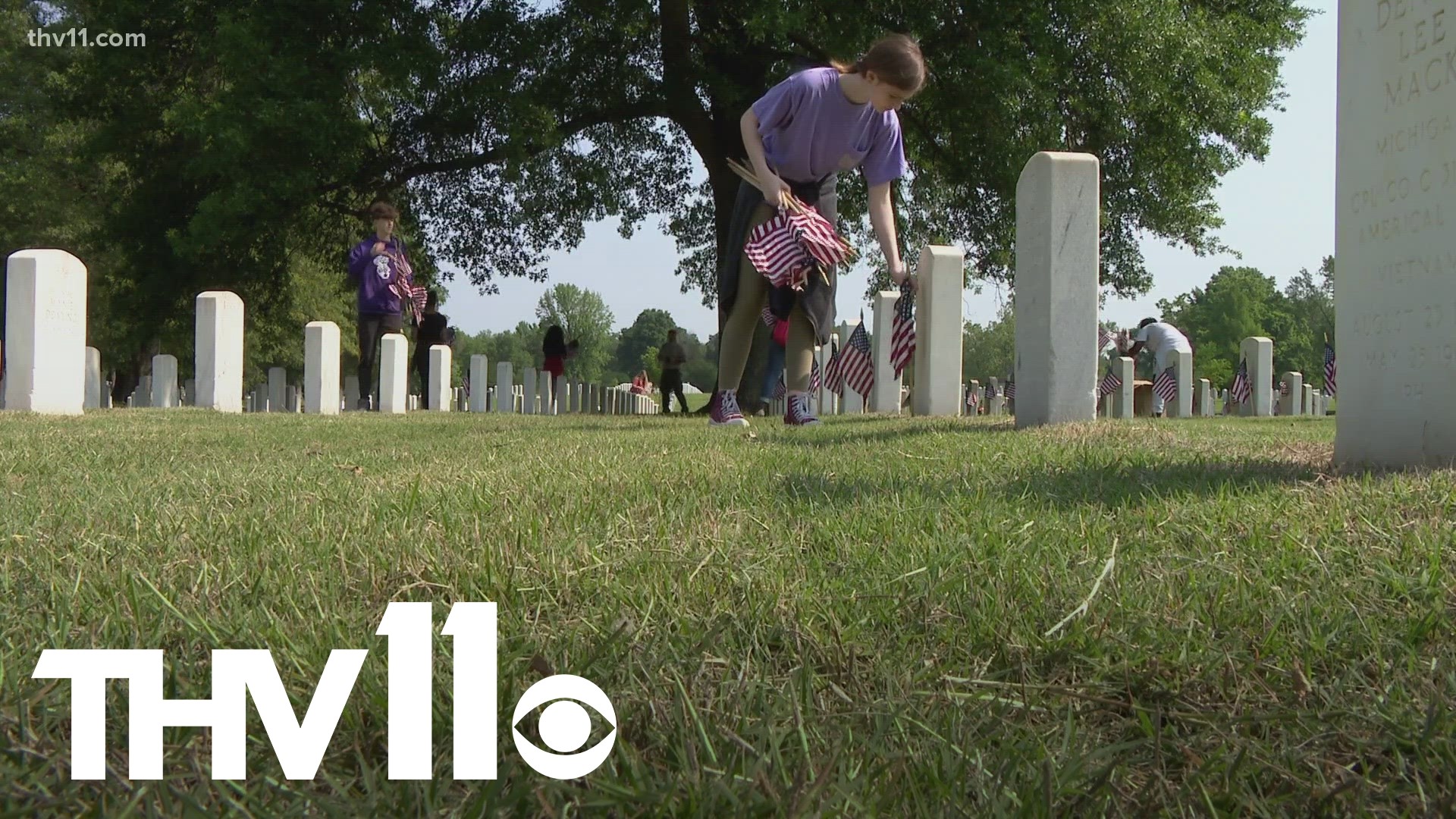 Memorial Day weekend is a time to reflect on the sacrifices of armed forces members. On Friday, middle school students got involved at a Little Rock cemetery.