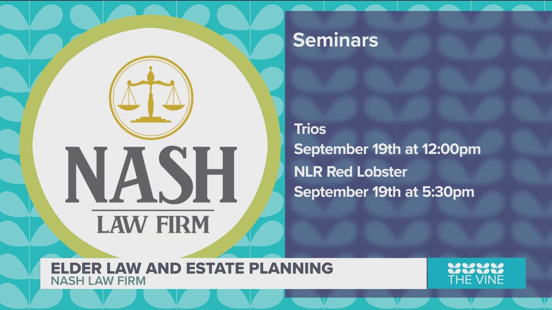 SEGMENT PAID FOR BY: Nash Law Firm. Learn more at maumellelaw.com