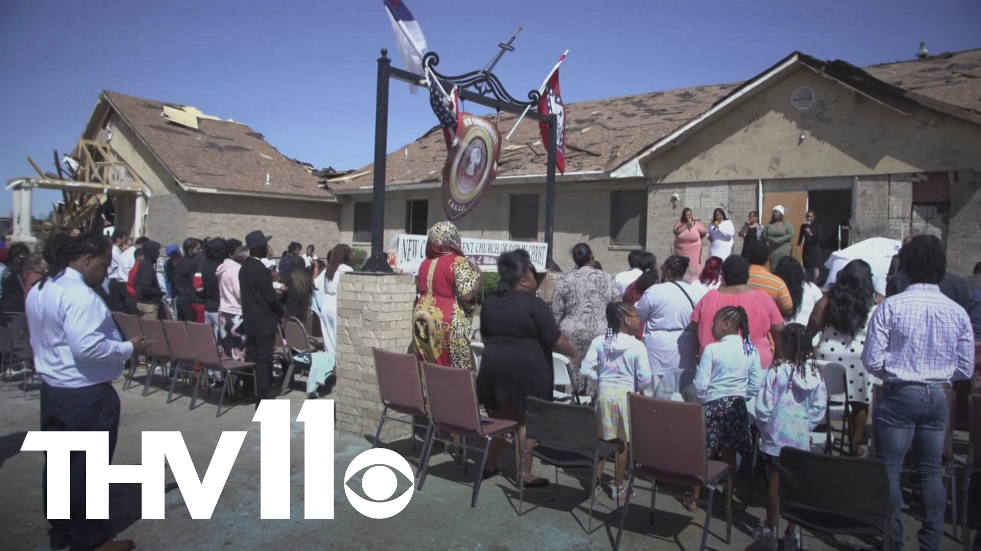 One year after a tornado destroyed the New Commandment Church of God in Christ in Jacksonville, the congregation is almost ready to open its doors once again.