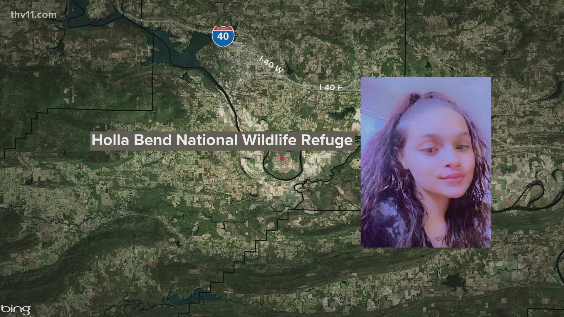 Savana Elliot's body was found at the Holla Bend Federal Wildlife Refuge on Saturday, Oct. 23.